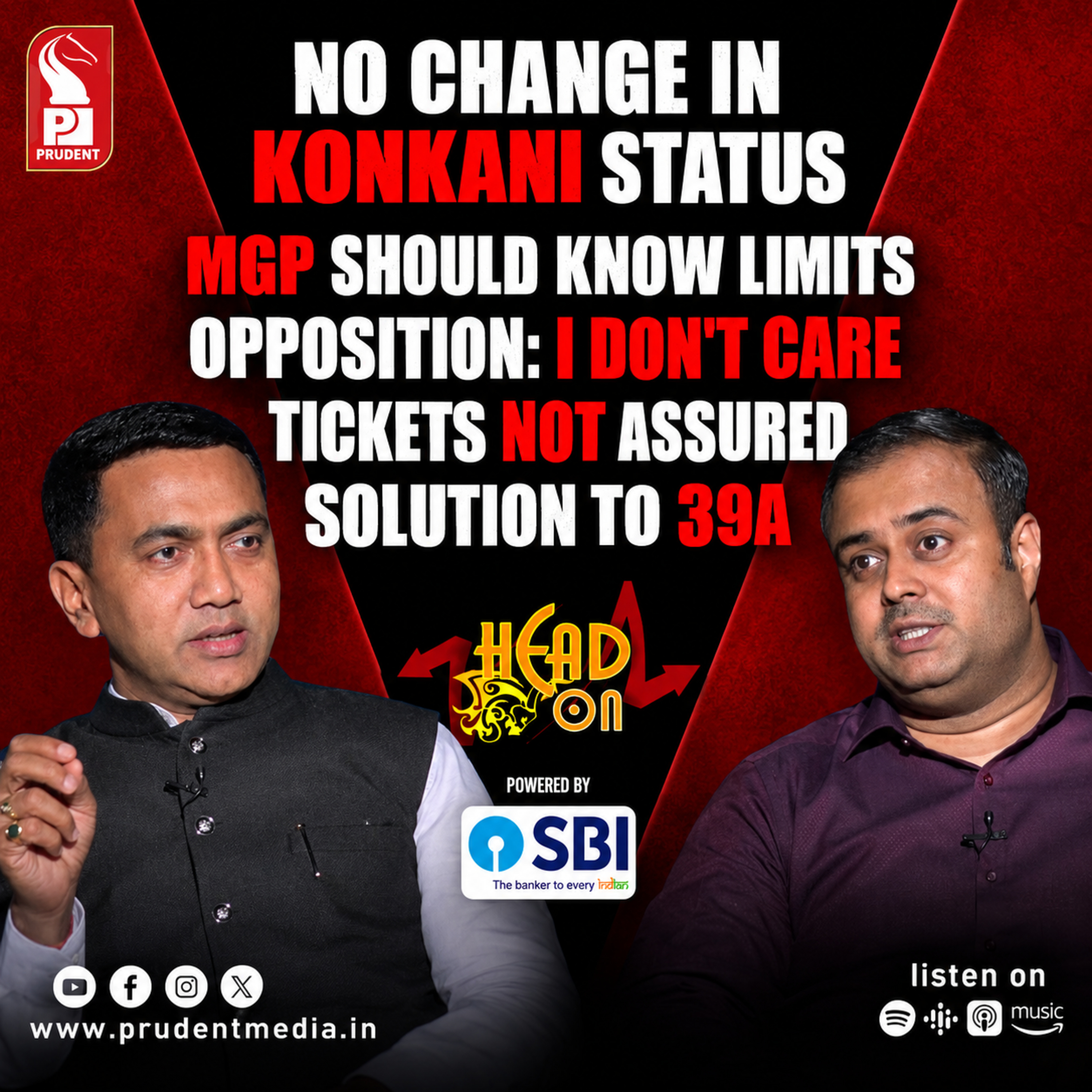 Dr Pramod Sawant | Chief Minister | Head On | Prudent | 110926 episode artwork