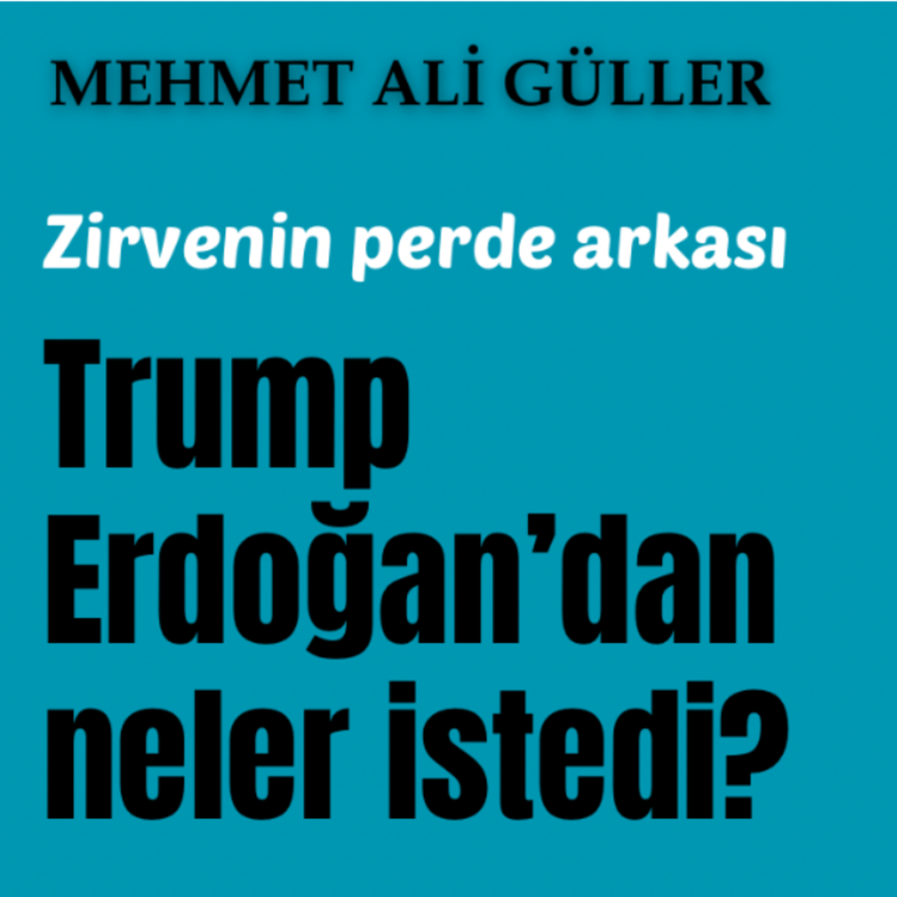 Beyaz Saray’daki zirvenin perde arkası: Trump Erdoğan’dan neler istedi? episode artwork