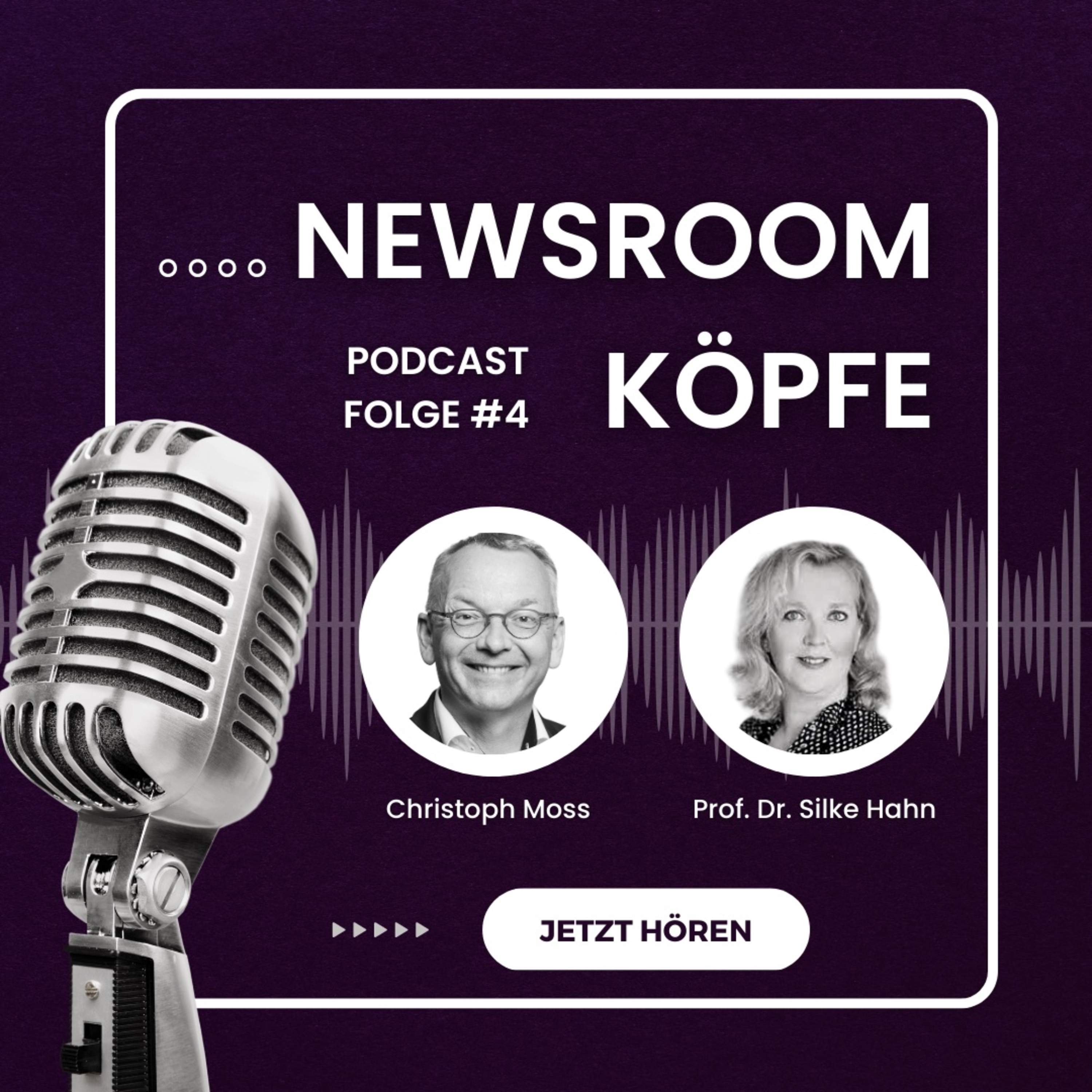 Newsroom-Köpfe #4 mit Prof. Dr. Silke Hahn, PR-Wording: Sprache im Newsroom episode artwork