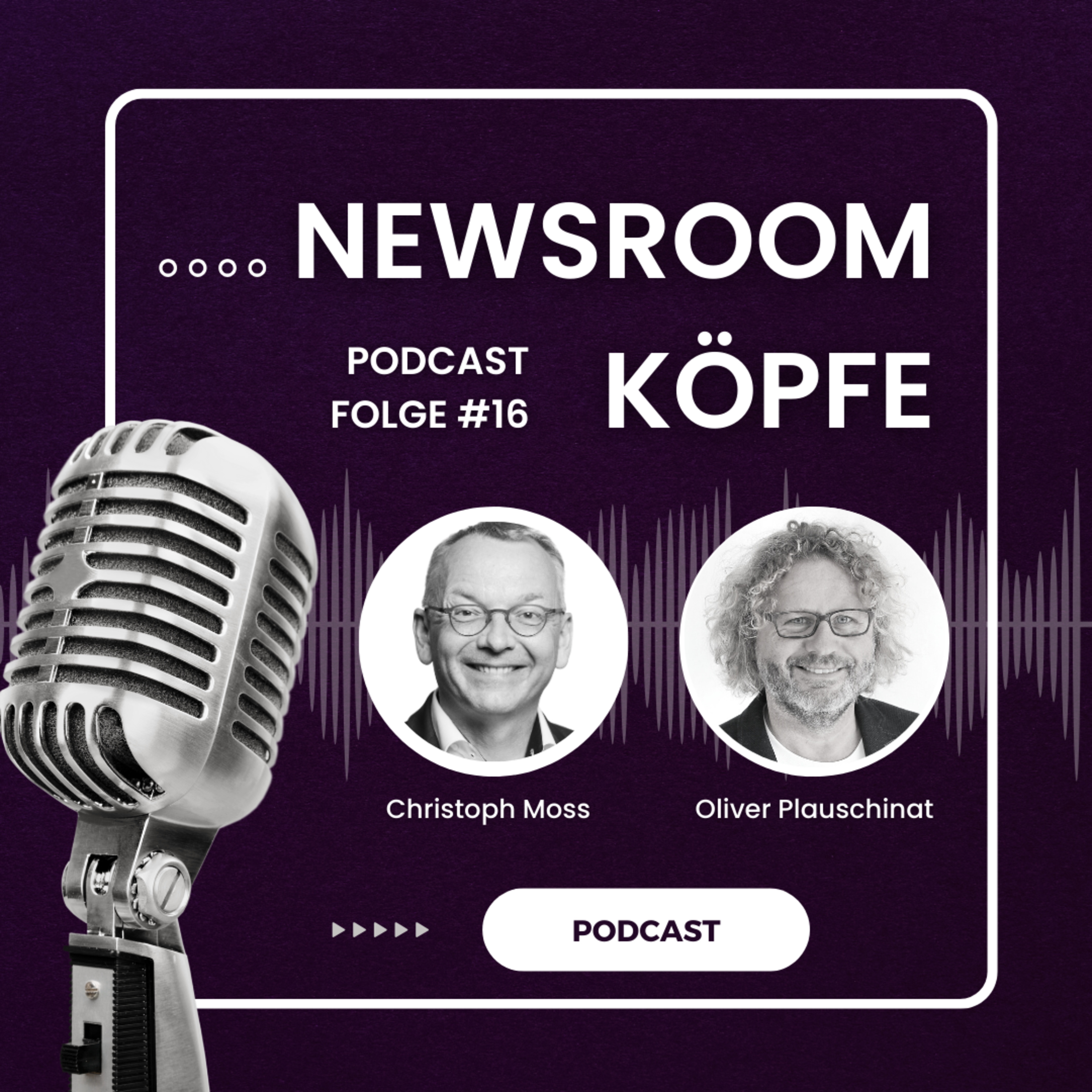 Newsroom-Köpfe #16 mit Oliver Plauschinat, Landau Media: KI nimmt nicht das Denken ab episode artwork