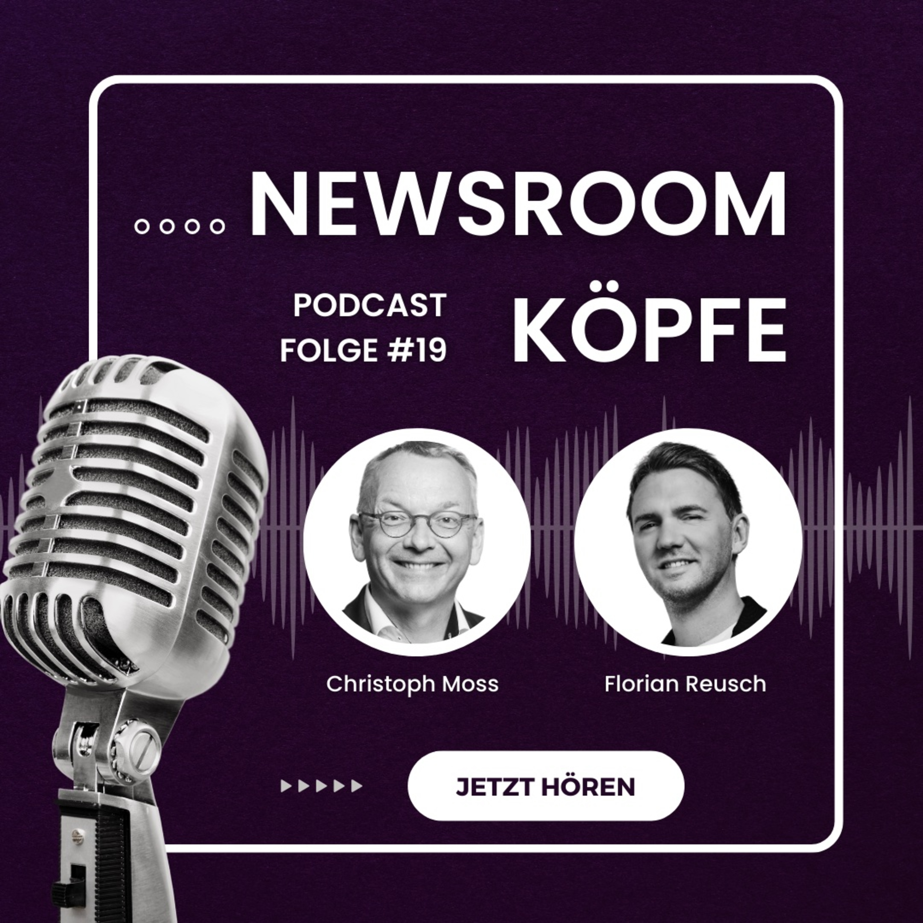 Newsroom-Köpfe #19 mit Flo Reusch, Vodafone: Neue Rollen im Newsroom episode artwork