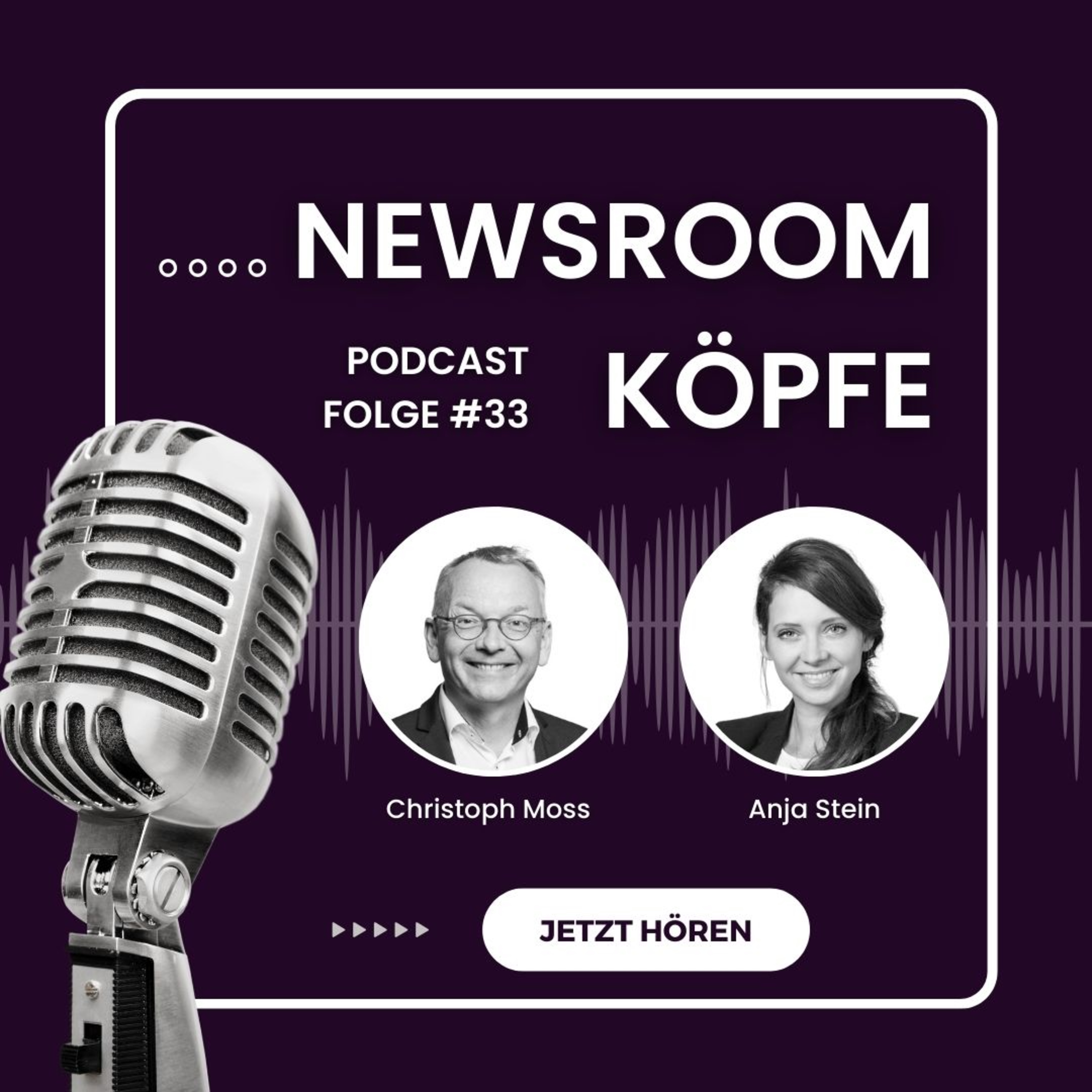Newsroom-Köpfe #33 mit Anja Stein, AOK PLUS: Newsroom wird zur DNA des Unternehmens episode artwork