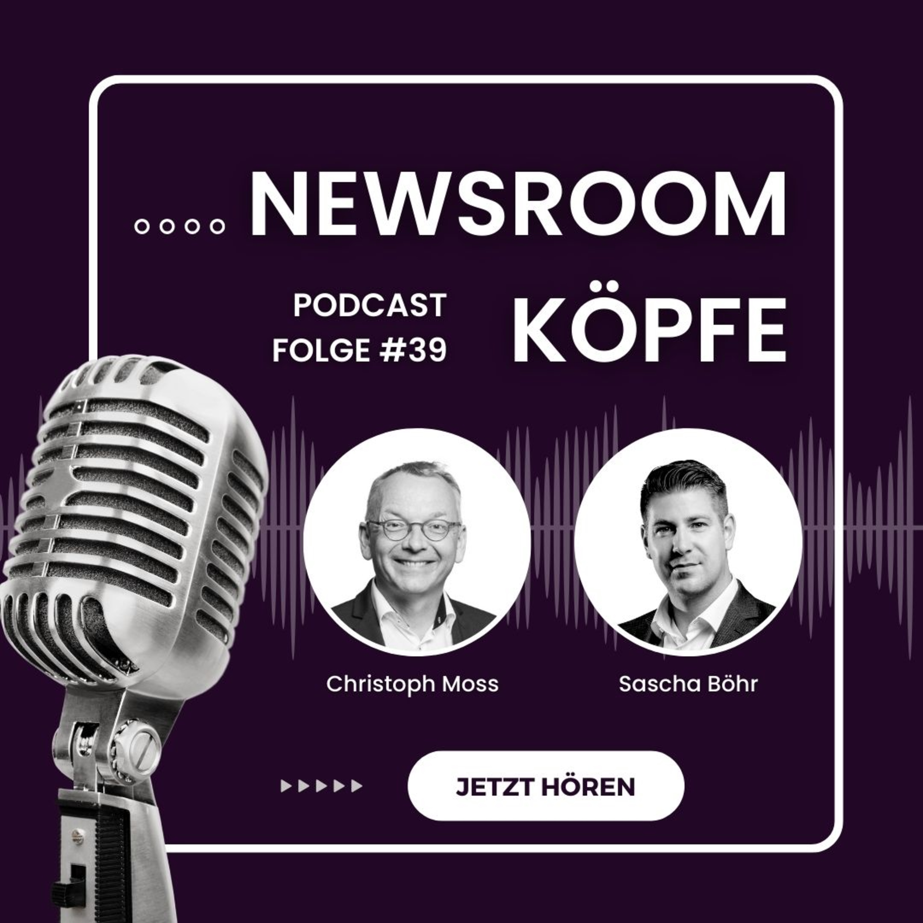 Newsroom-Köpfe #39 mit Sascha Böhr: KI für den Newsroom episode artwork