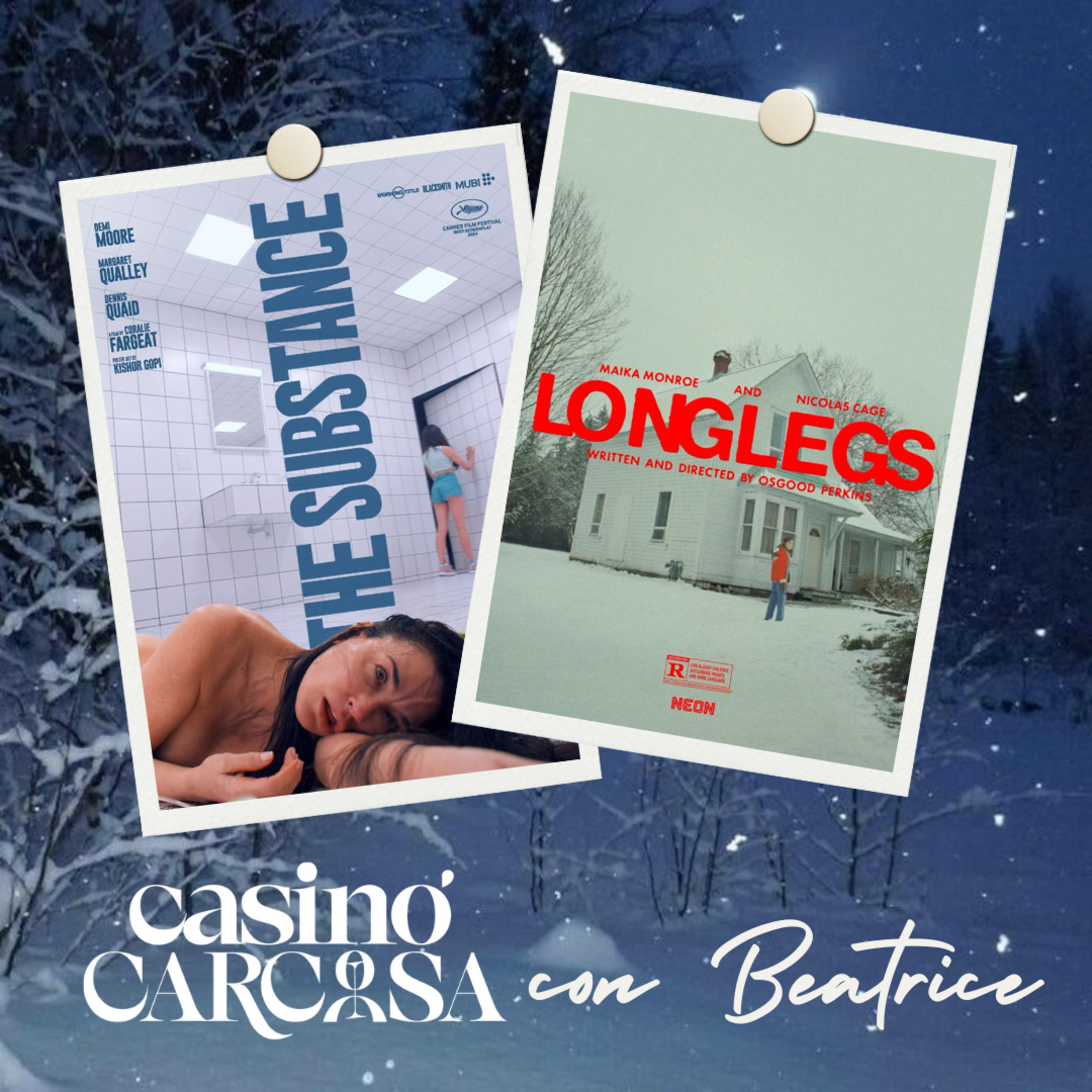 Ventuno - The substance (Coralie Fargeat, 2024) e Longlegs (Oz Perkins, 2024) con Beatrice