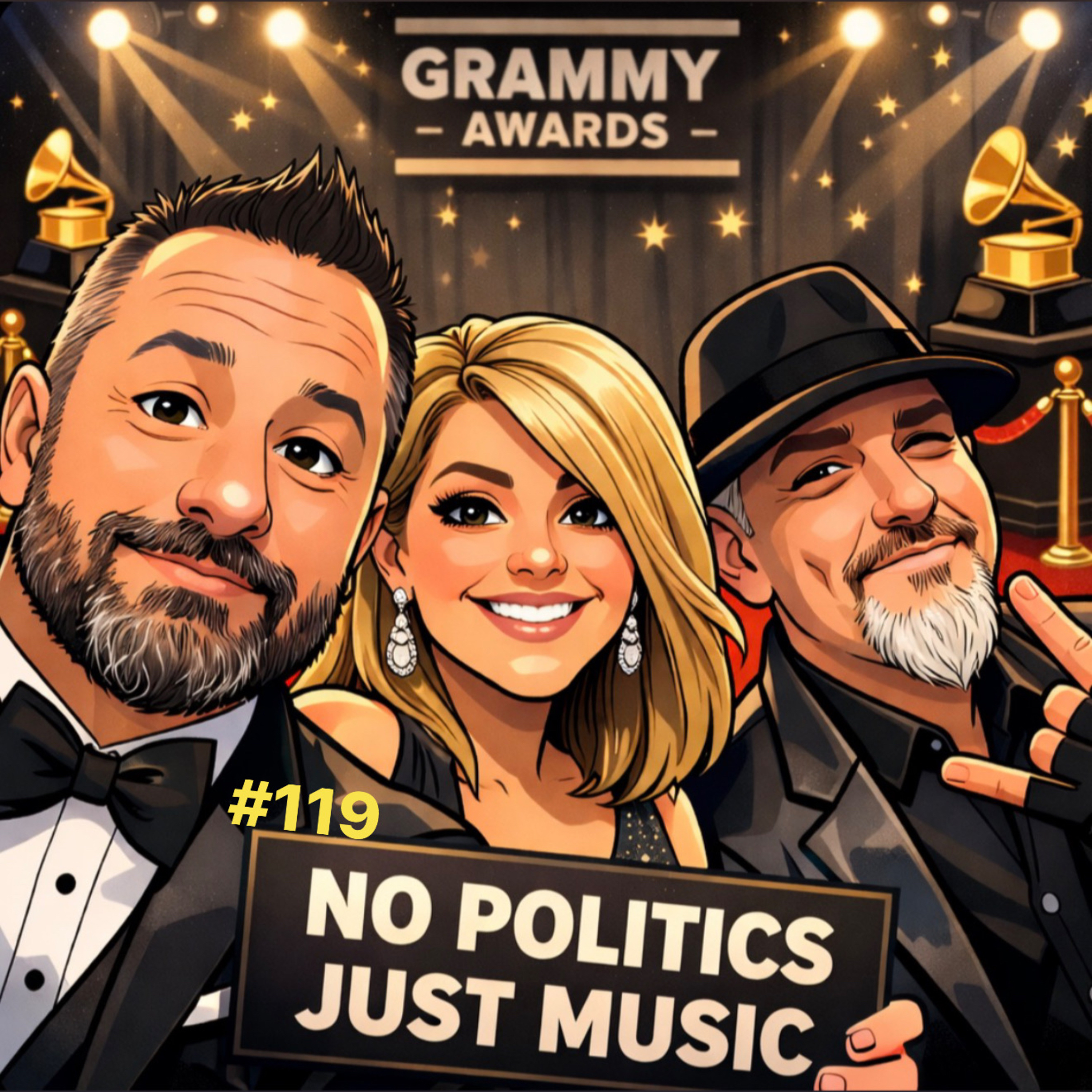 #119 No Politics Just Music  episode artwork