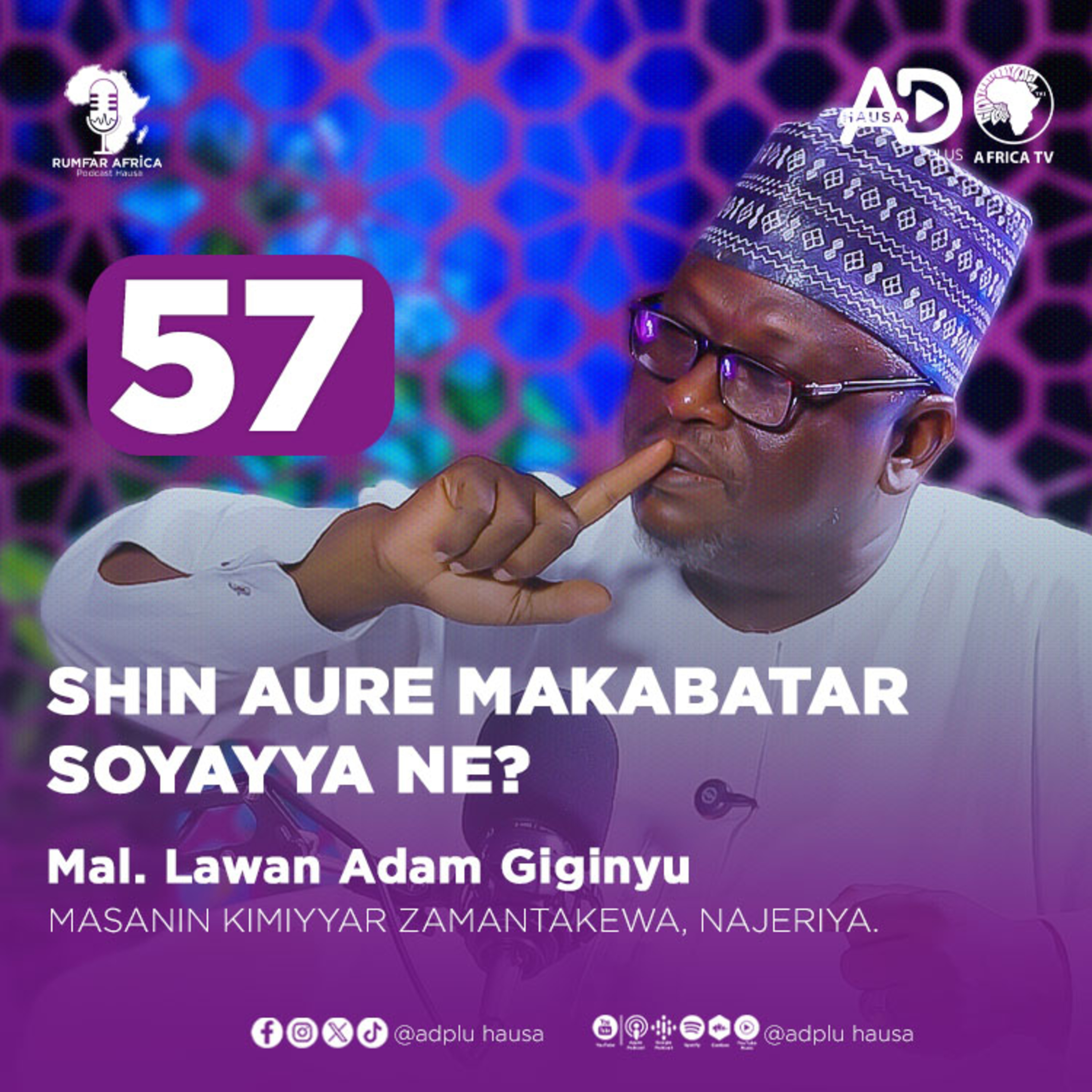57 | SHIN AURE MAKABATAR SOYAYYA NE? | MAL. LAWAN ADAM GIGINYU episode artwork