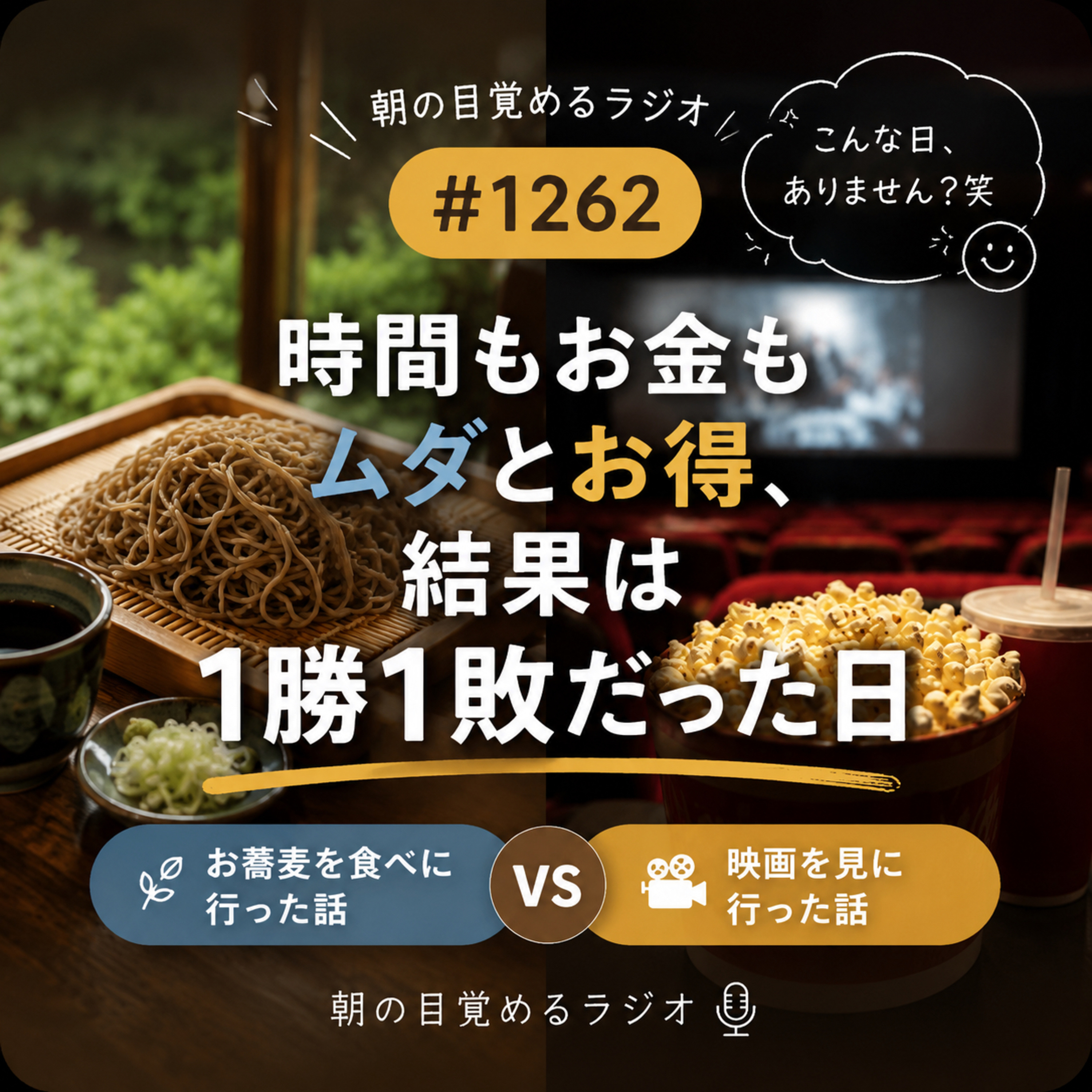 #1262 時間もお金もムダとお得、結果は1勝1敗だった日 episode artwork