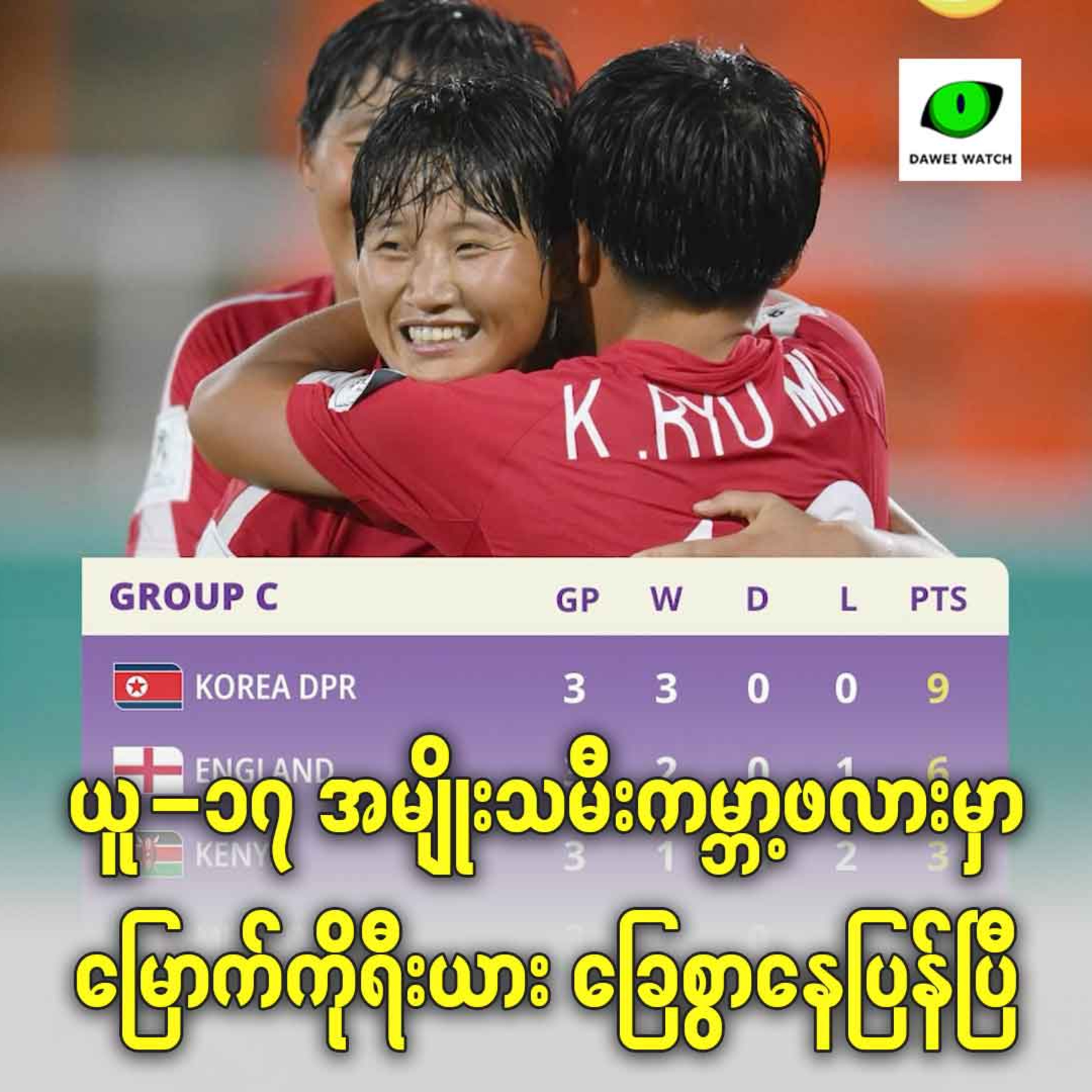 ယူ-၁၇ အမျိုးသမီး ကမ္ဘာ့ဖလားမှာ မြောက်ကိုရီးယား ခြေစွာနေပြန်ပြီ episode artwork