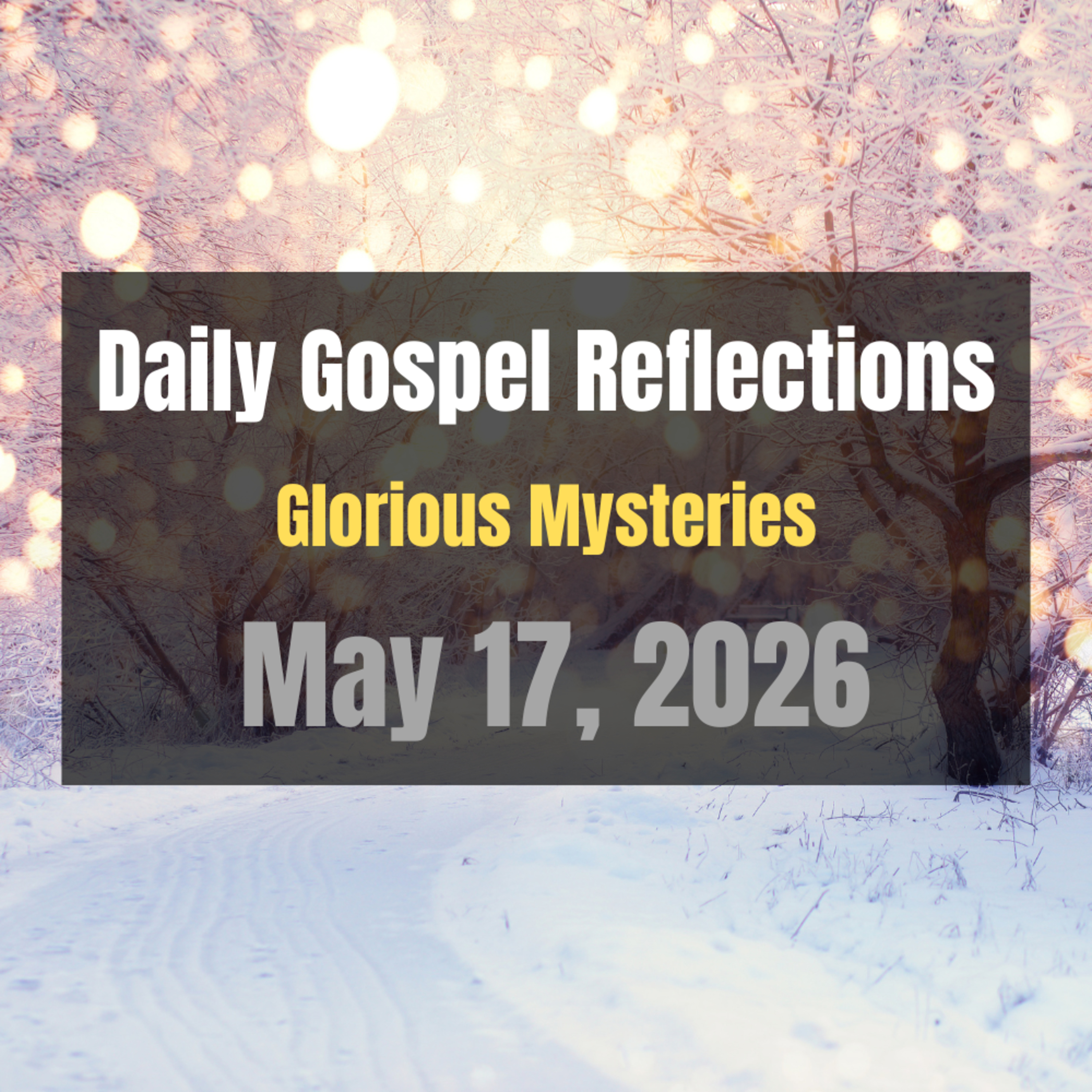 Daily Gospel Reflections for May 17, 2026 | Holy Rosary - Glorious Mysteries episode artwork