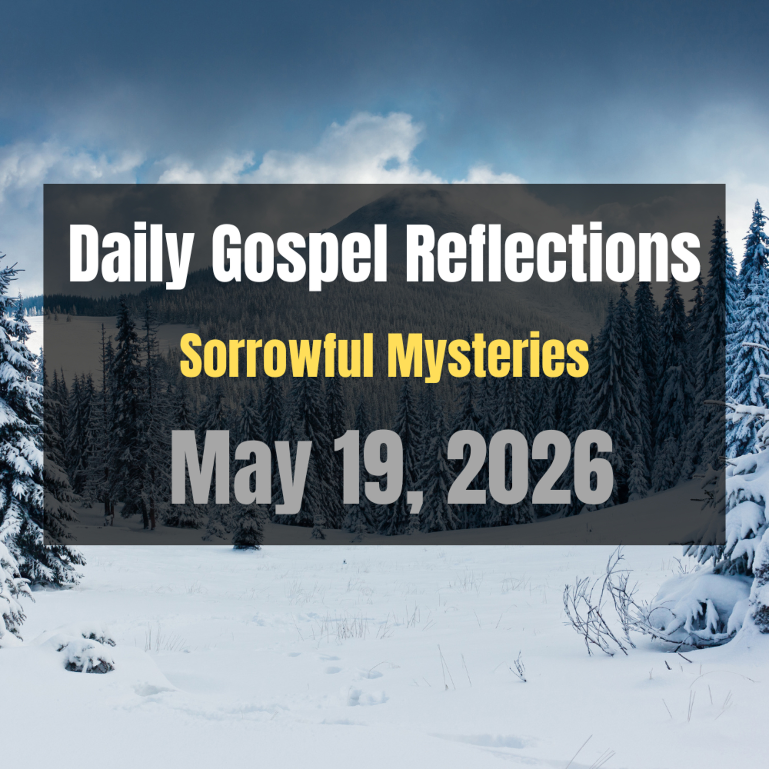 Daily Gospel Reflections for May 19, 2026 | Holy Rosary - Sorrowful Mysteries episode artwork