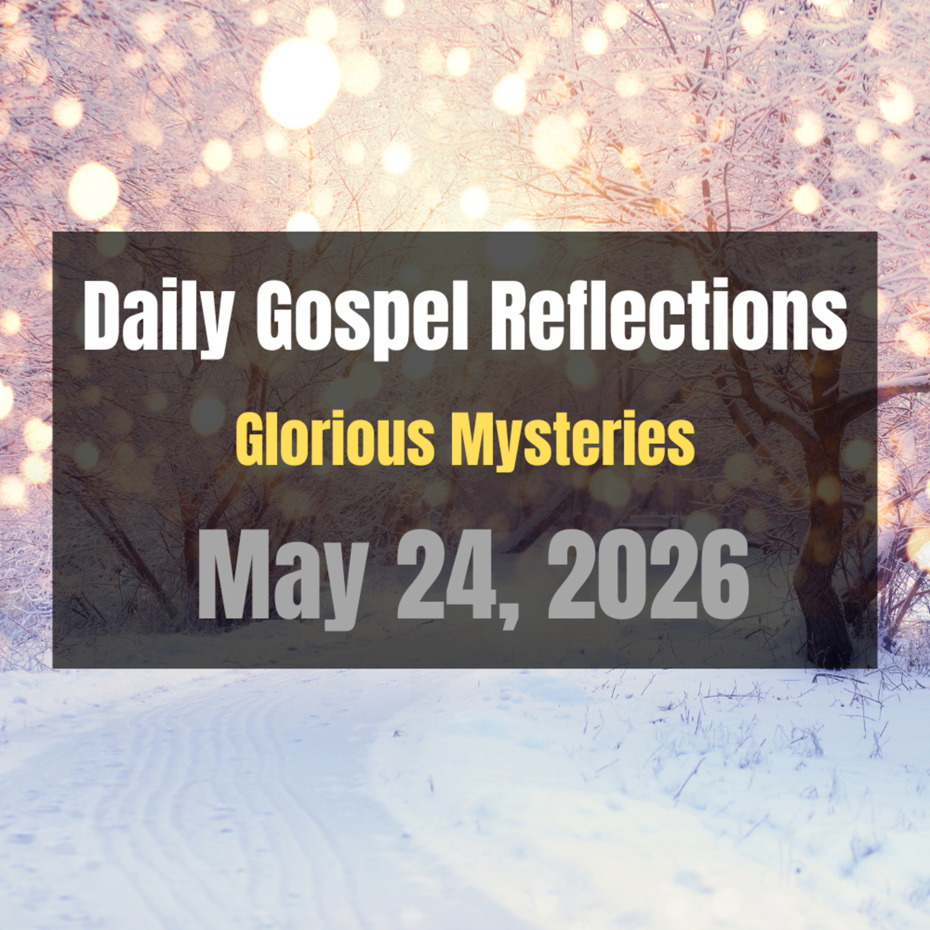 Daily Gospel Reflections for May 24, 2026 | Holy Rosary - Glorious Mysteries episode artwork