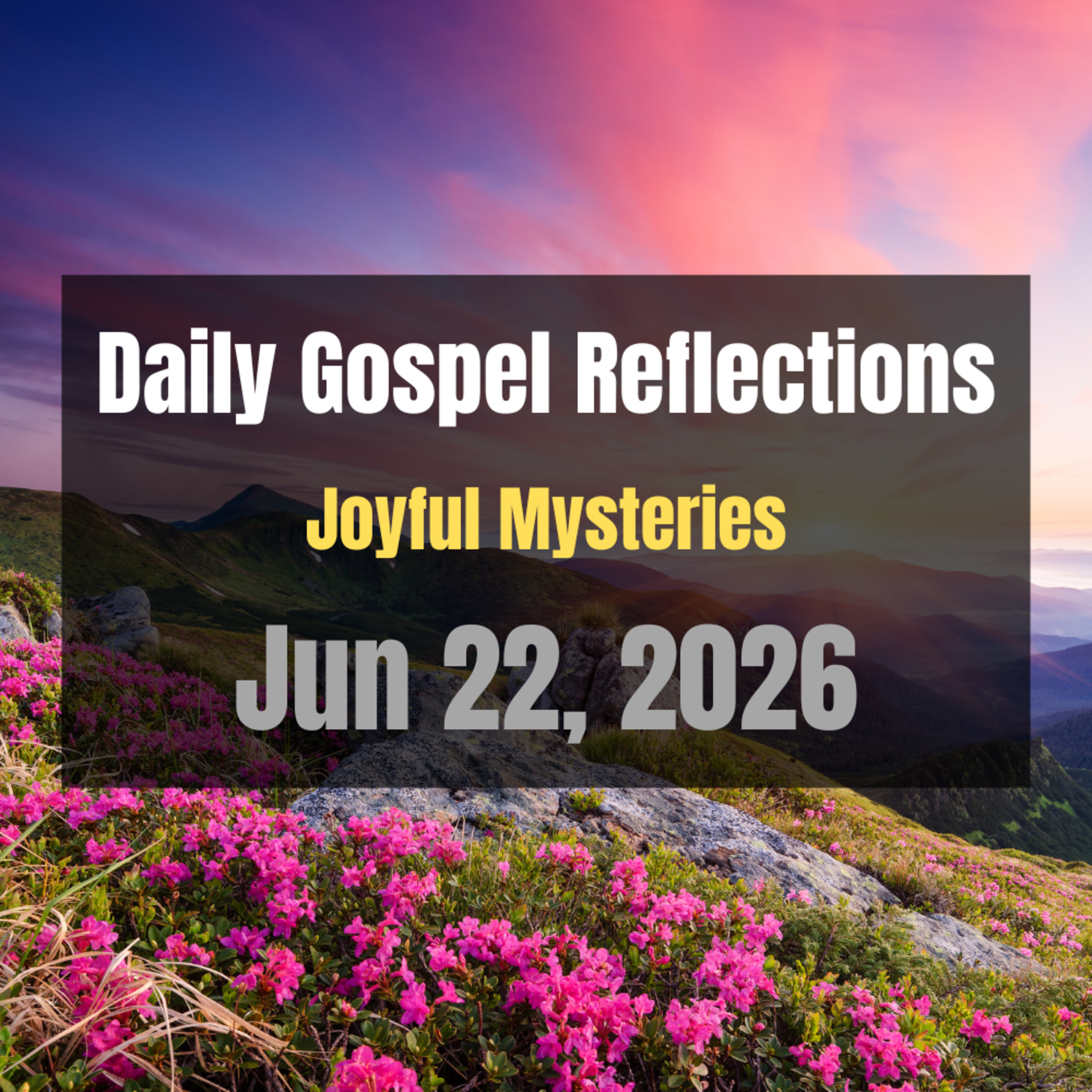 Daily Gospel Reflections for Jun 22, 2026 | Holy Rosary - Joyful Mysteries episode artwork