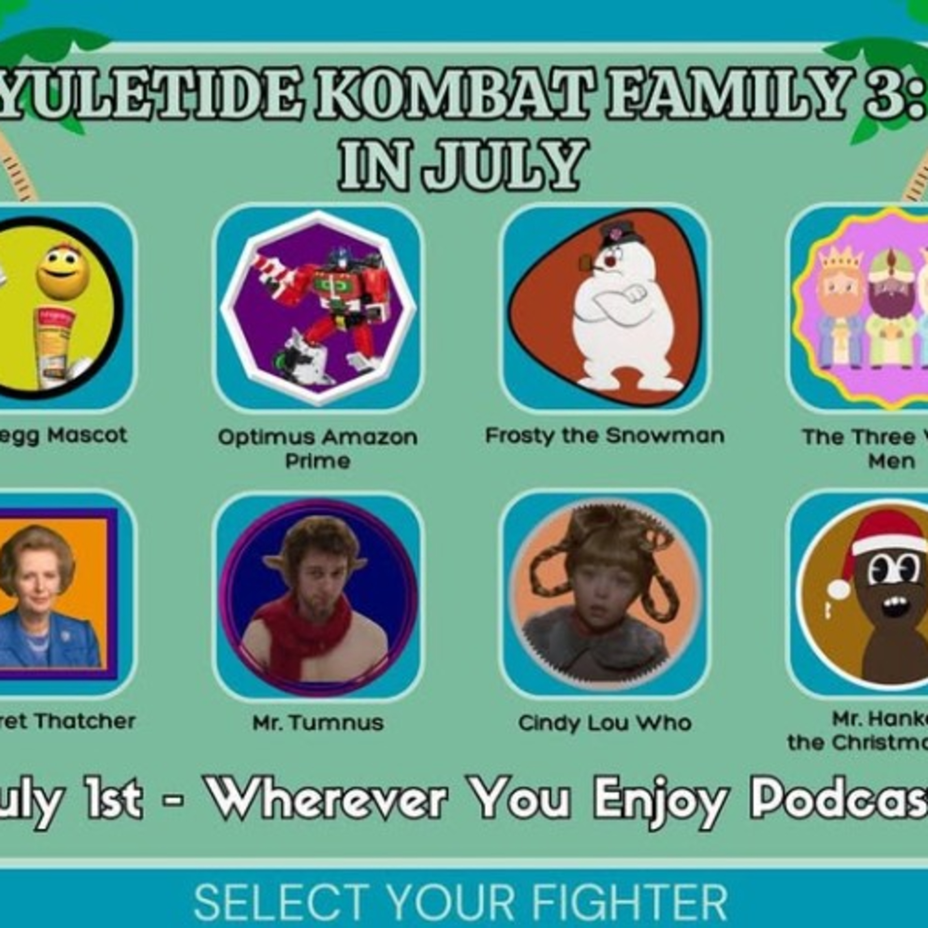 Yuletide Kombat Family 3: In July episode artwork