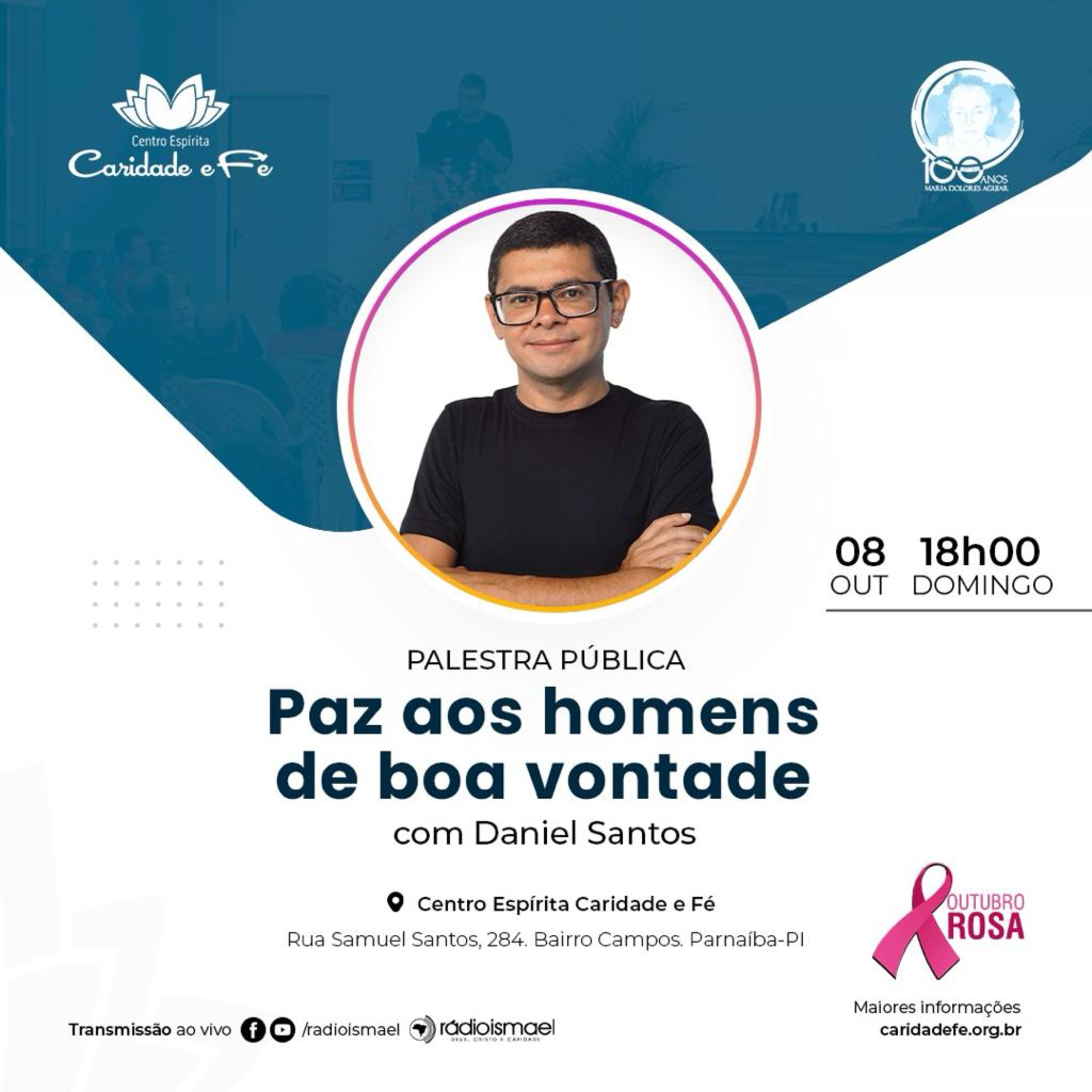Palestra Pública - Paz aos homens de boa vontade (com Daniel Santos)