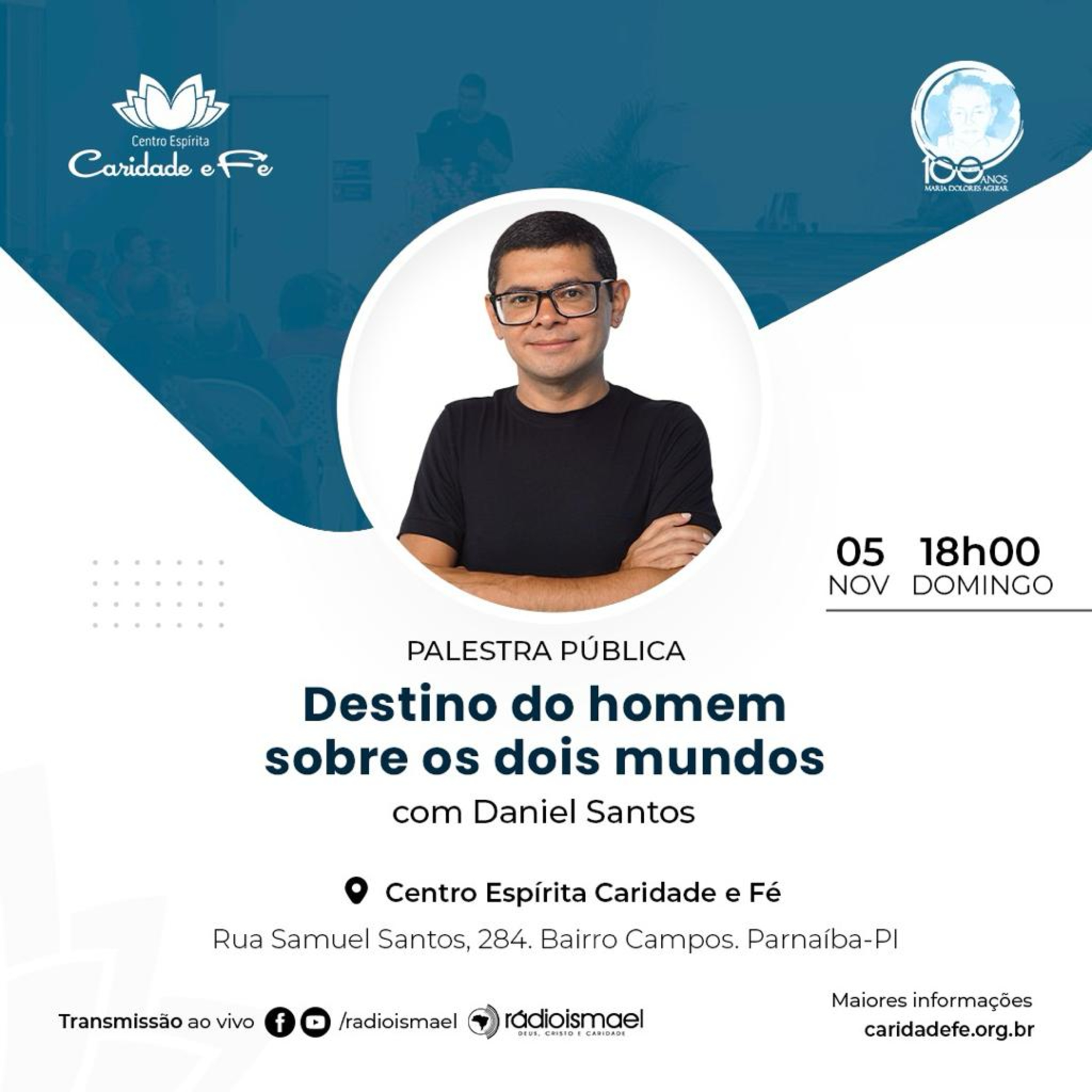 Palestra Pública - Destino do homem sobre os dois mundos (com Daniel Santos)