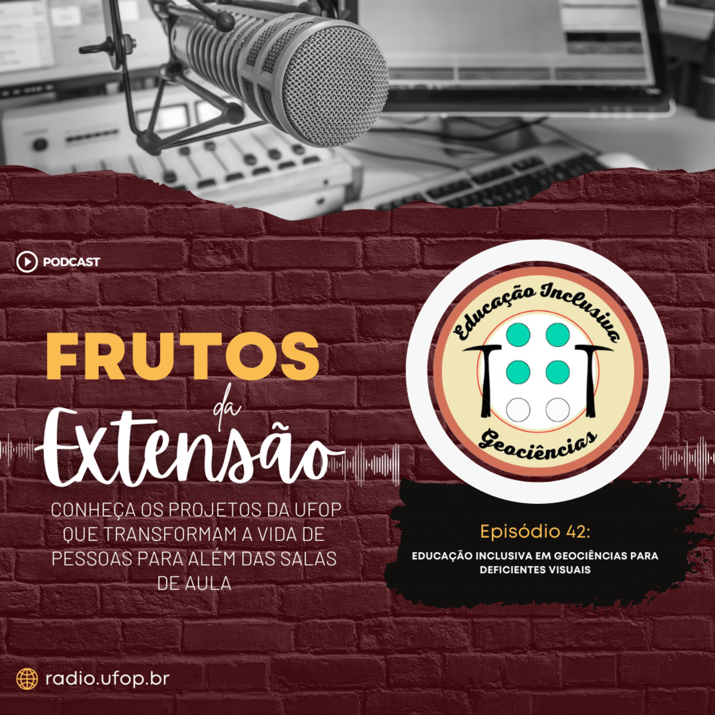 FRUTOS DA EXTENSÃO: Educação Inclusiva em Geociências para Deficientes Visuais episode artwork