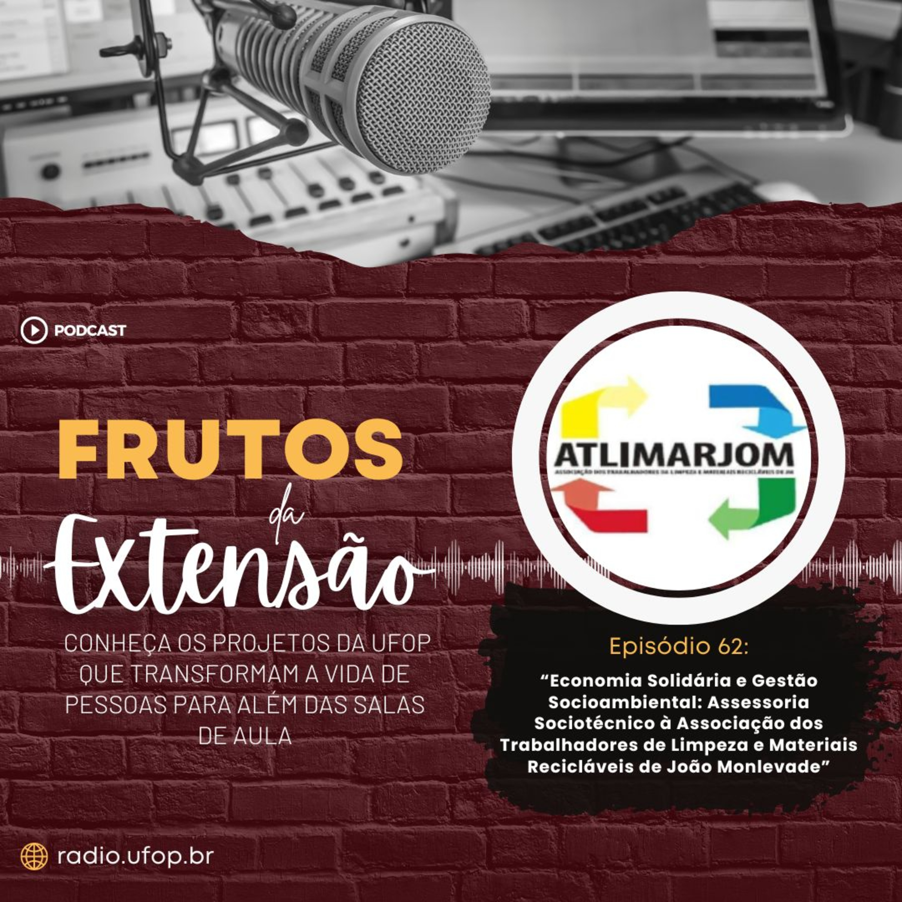 FRUTOS DA EXTENSÃO: Economia Solidária e Gestão Socioambiental - Assessoria Sociotécnico à Associação dos Trabalhadores de Limpeza e Materiais Recicláveis de João Monlevade episode artwork