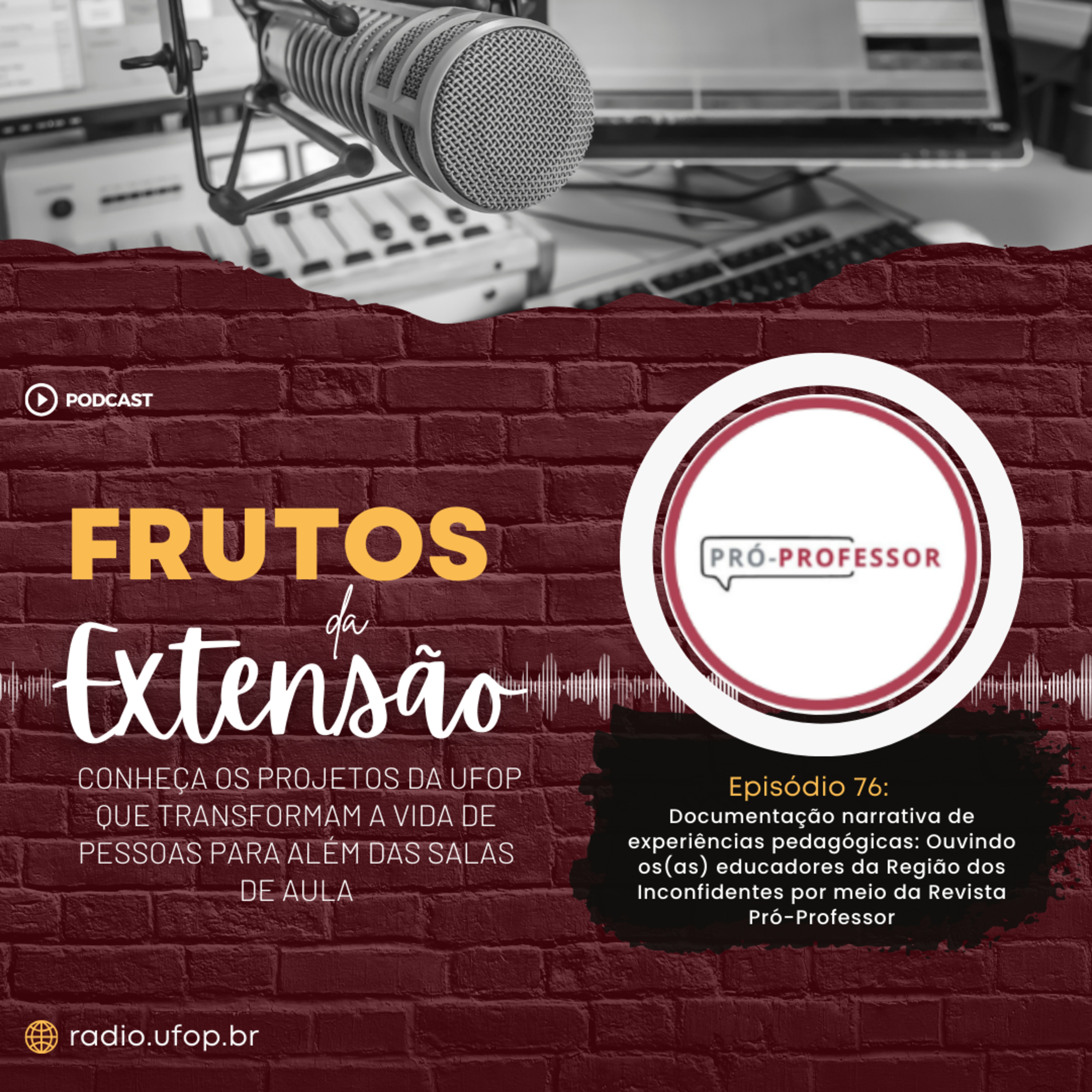 FRUTOS DA EXTENSÃO: Documentação narrativa de experiências pedagógicas: ouvindo os(as) educadores da Região dos Inconfidentes por meio da Revista Pró-Professor episode artwork