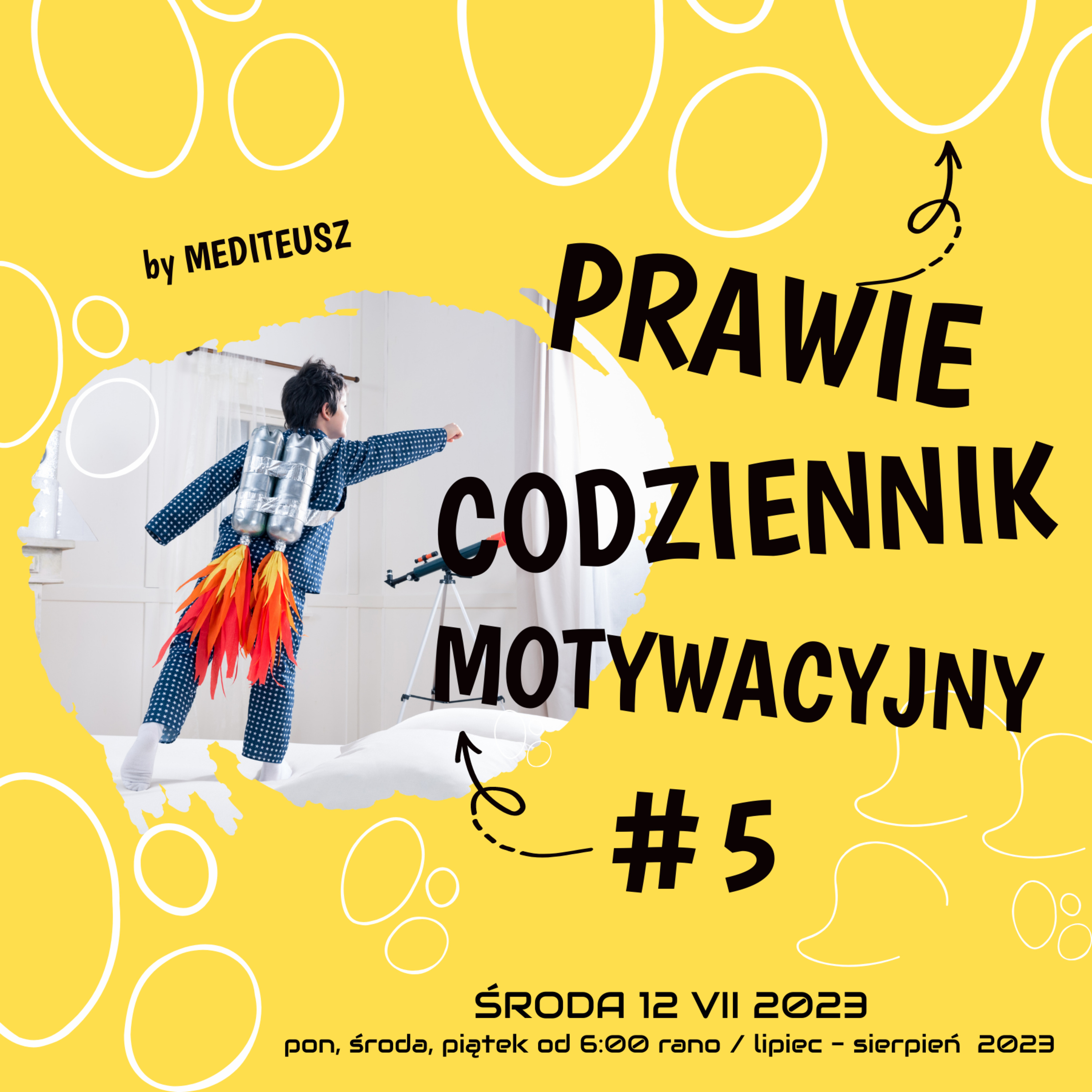  PRAWIE CODZIENNIK MOTYWACYJNY #5 ŚRODA 12 VII 2023 - WYOBRAŹNIA I WIZUALIZACJA episode artwork