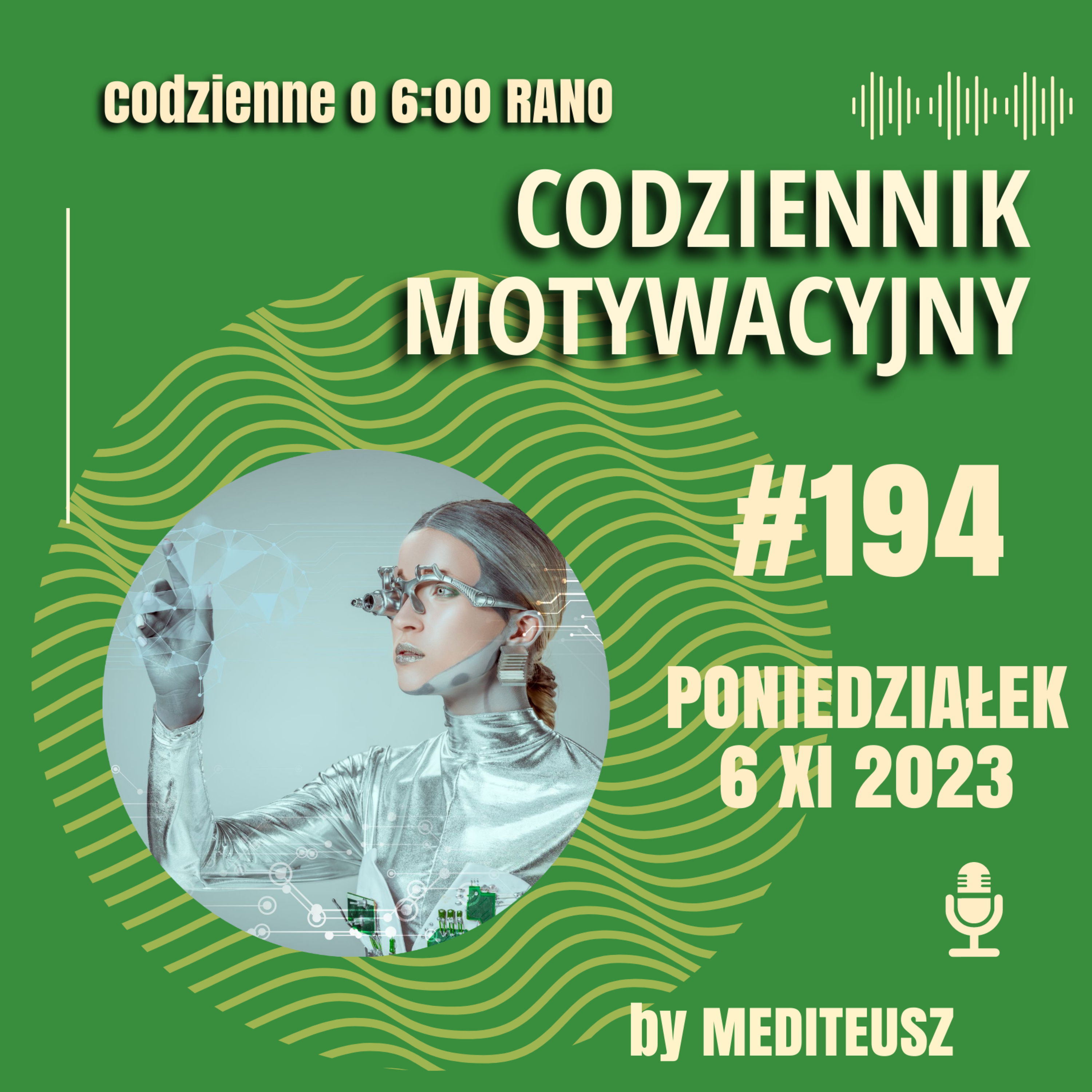  CODZIENNIK MOTYWACYJNY #194 PONIEDZIAŁEK 6 XI 2023 - PRZYSZŁOŚĆ ...TWOJA PRZYSZŁOŚĆ! episode artwork