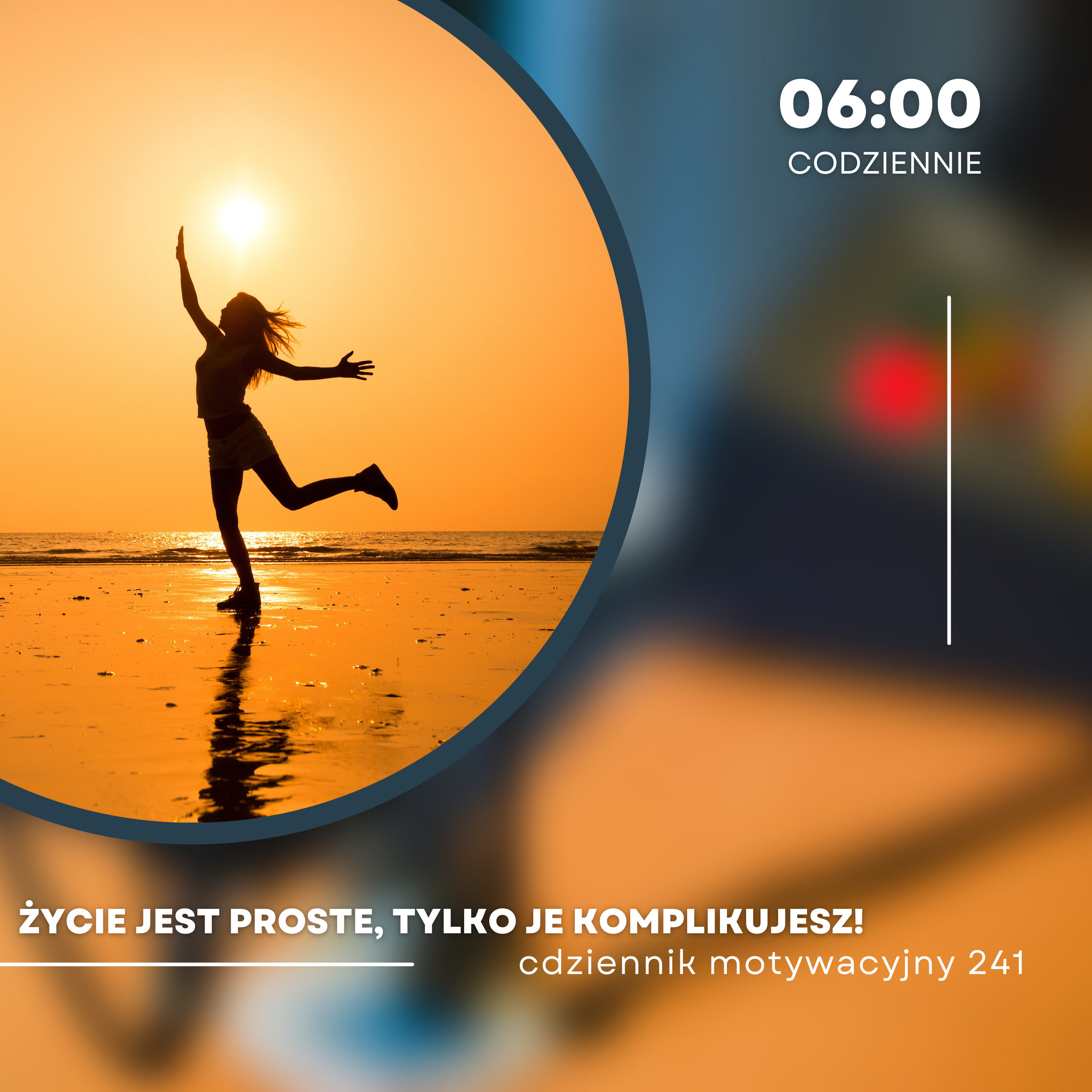 CODZIENNIK MOTYWACYJNY #241 PIĄTEK 26 I 2024 - ŻYCIE JEST PROSTE, TYLKO JE KOMPLIKUJESZ !!! episode artwork