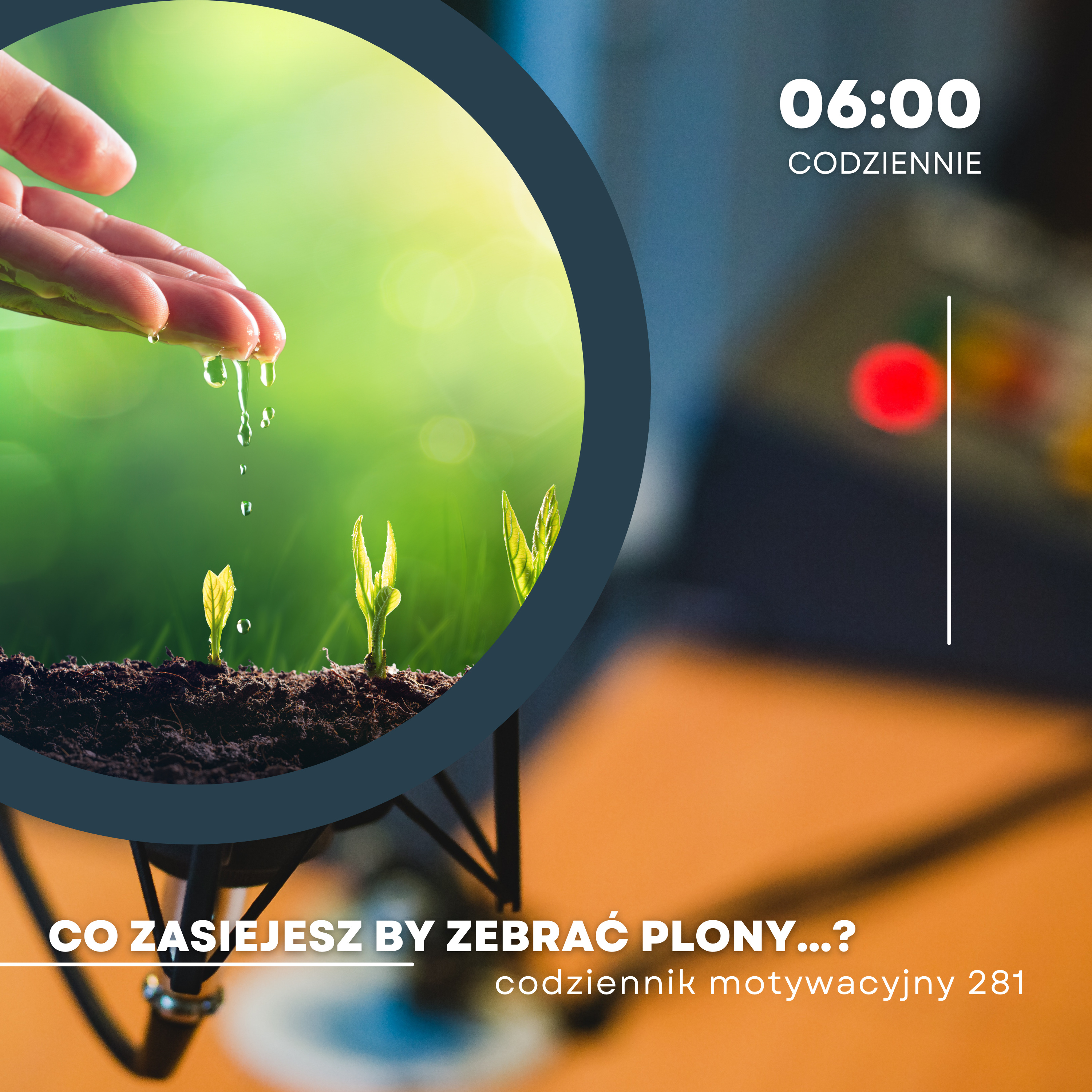 CODZIENNIK MOTYWACYJNY #281 2 IV 2024 CO ZASIEJESZ BY ZEBRAĆ PLONY...? episode artwork