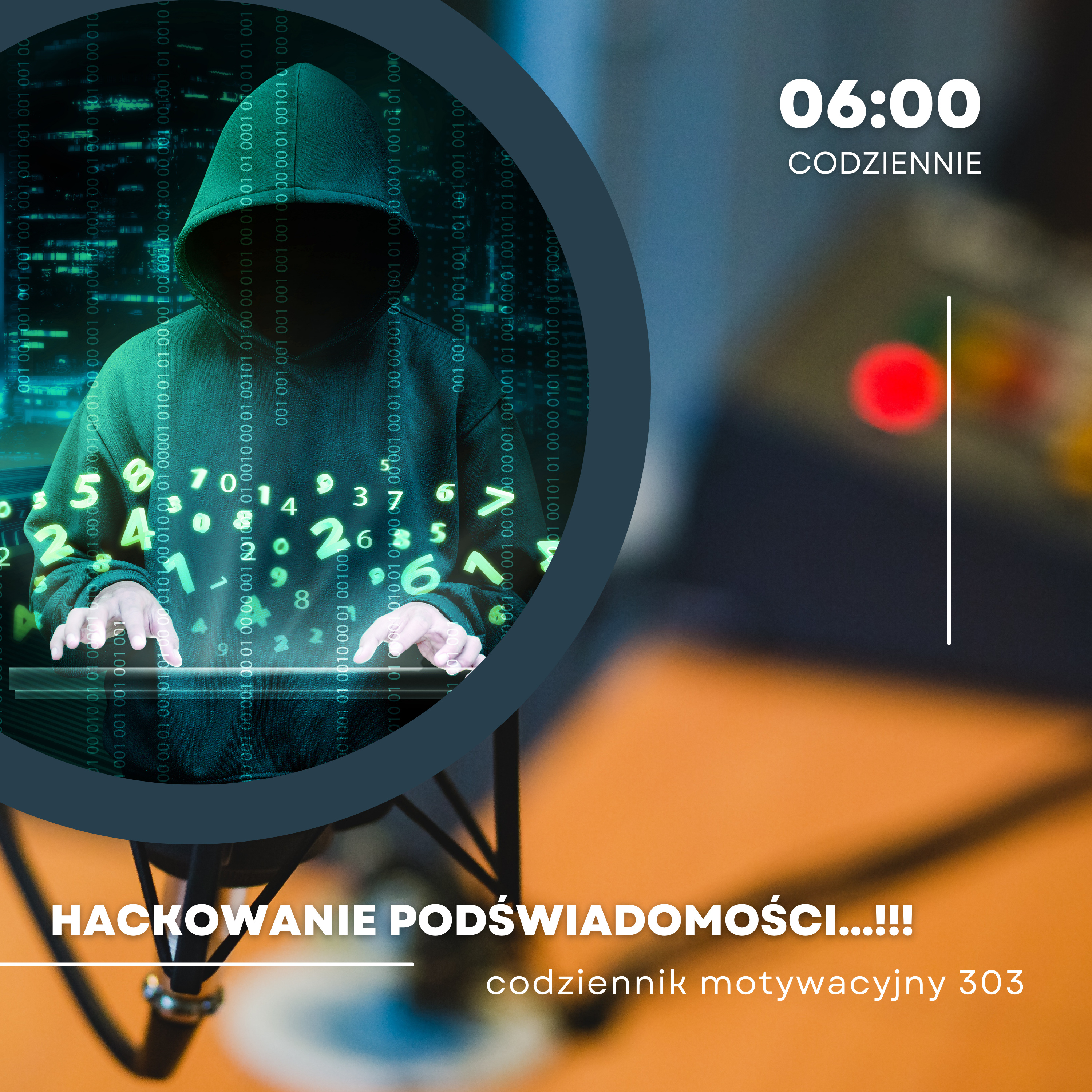  CODZIENNIK MOTYWACYJNY #303 6 V 2024 HACKOWANIE PODŚWIADOMOŚCI.....!!! episode artwork