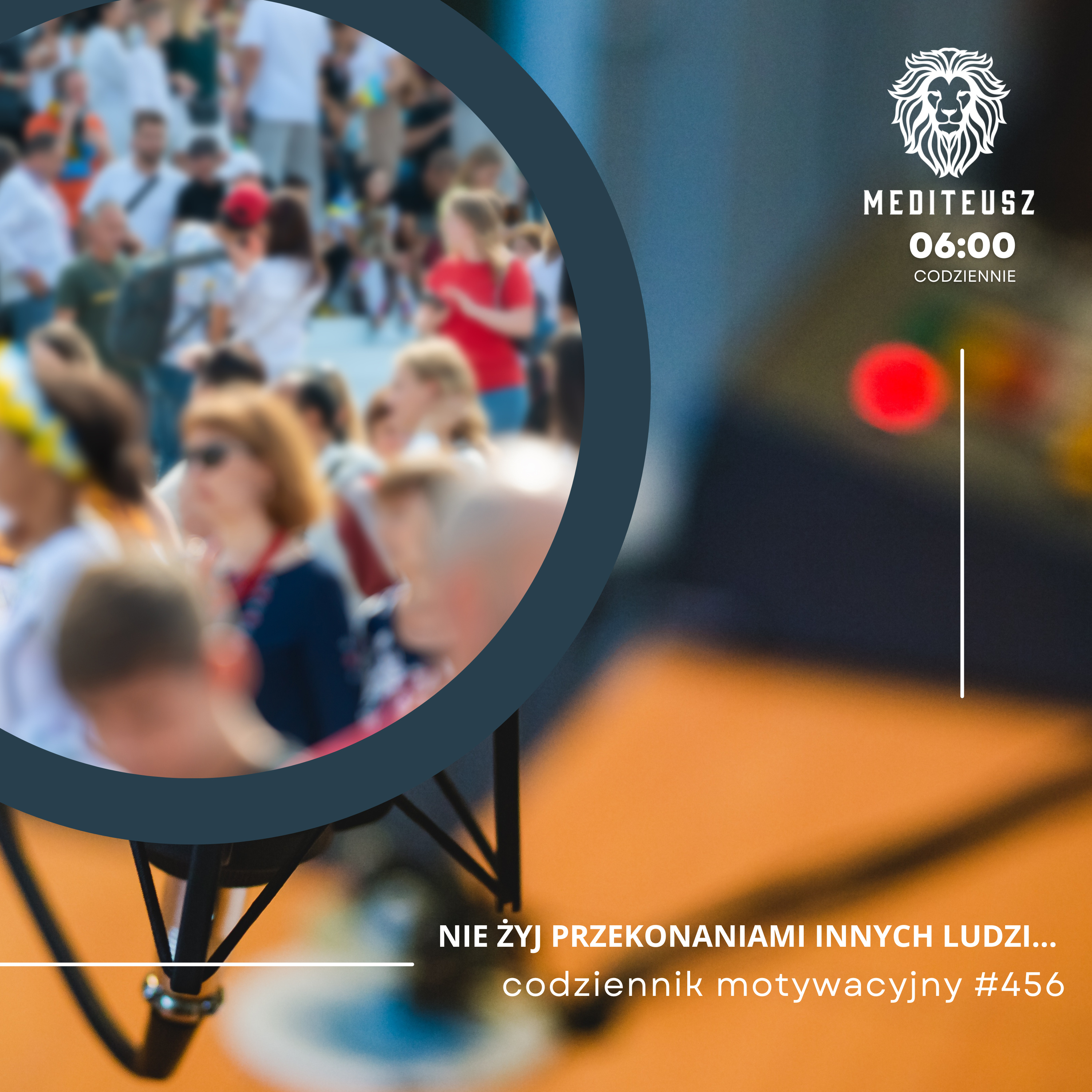 CODZIENNIK MOTYWACYJNY #456 22 I 2025 - NIE ŻYJ PRZEKONANIAMI INNYCH LUDZI ..... episode artwork