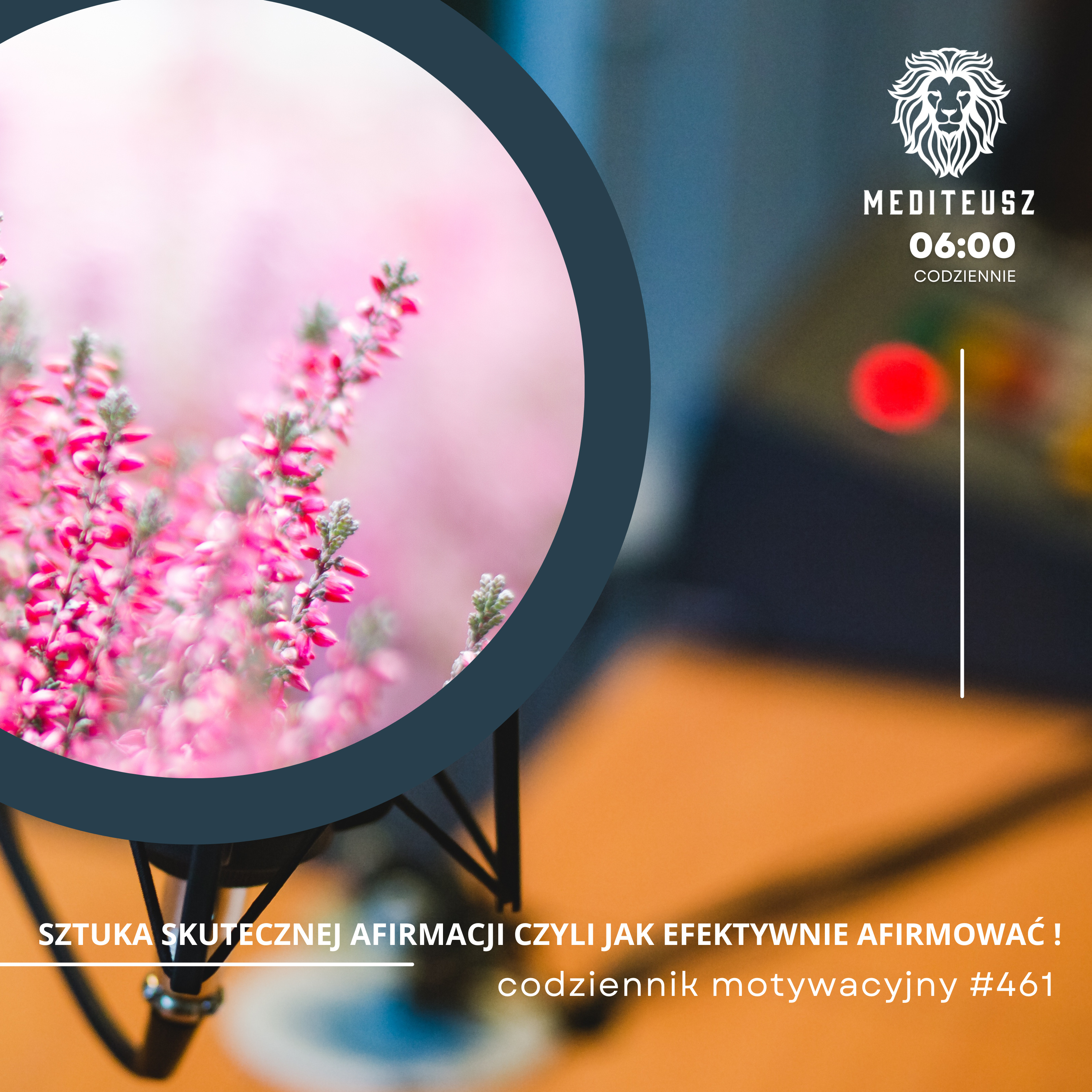 CODZIENNIK MOTYWACYJNY #461 29 I 2025 - SZTUKA SKUTECZNEJ AFIRMACJI CZYLI JAK EFEKTYWNIE AFIRMOWAĆ ! episode artwork