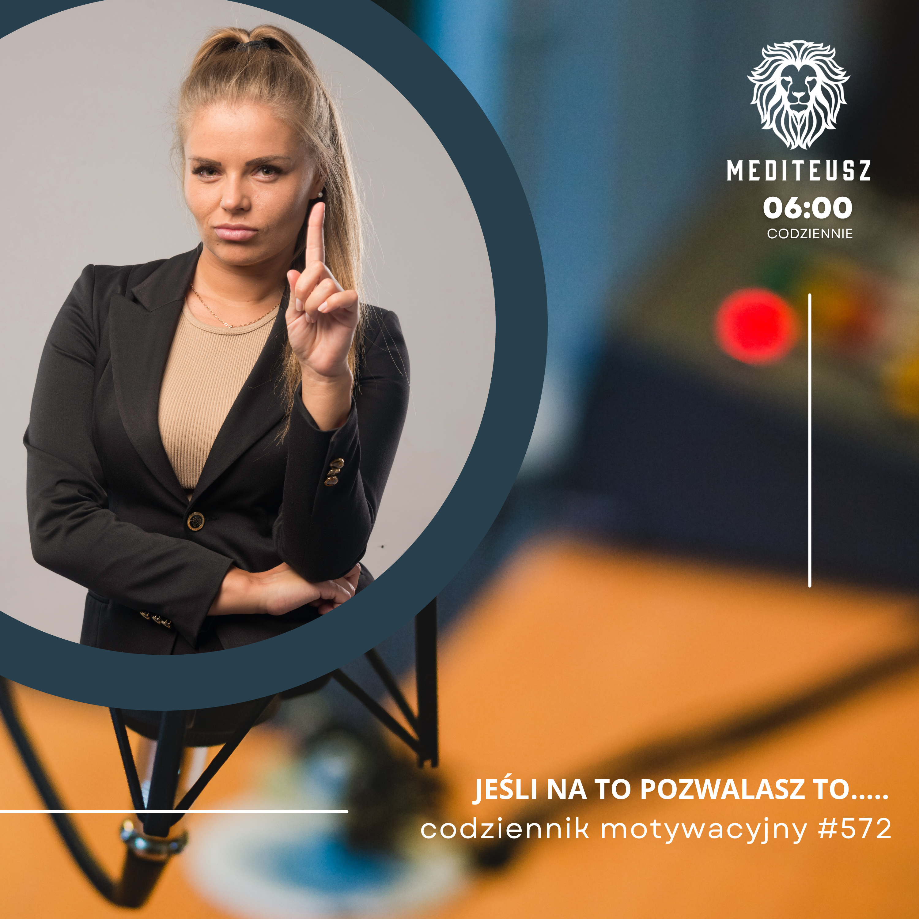 CODZIENNIK MOTYWACYJNY #572 31 VII 2025 JEŚLI NA TO POZWALASZ TO..... episode artwork