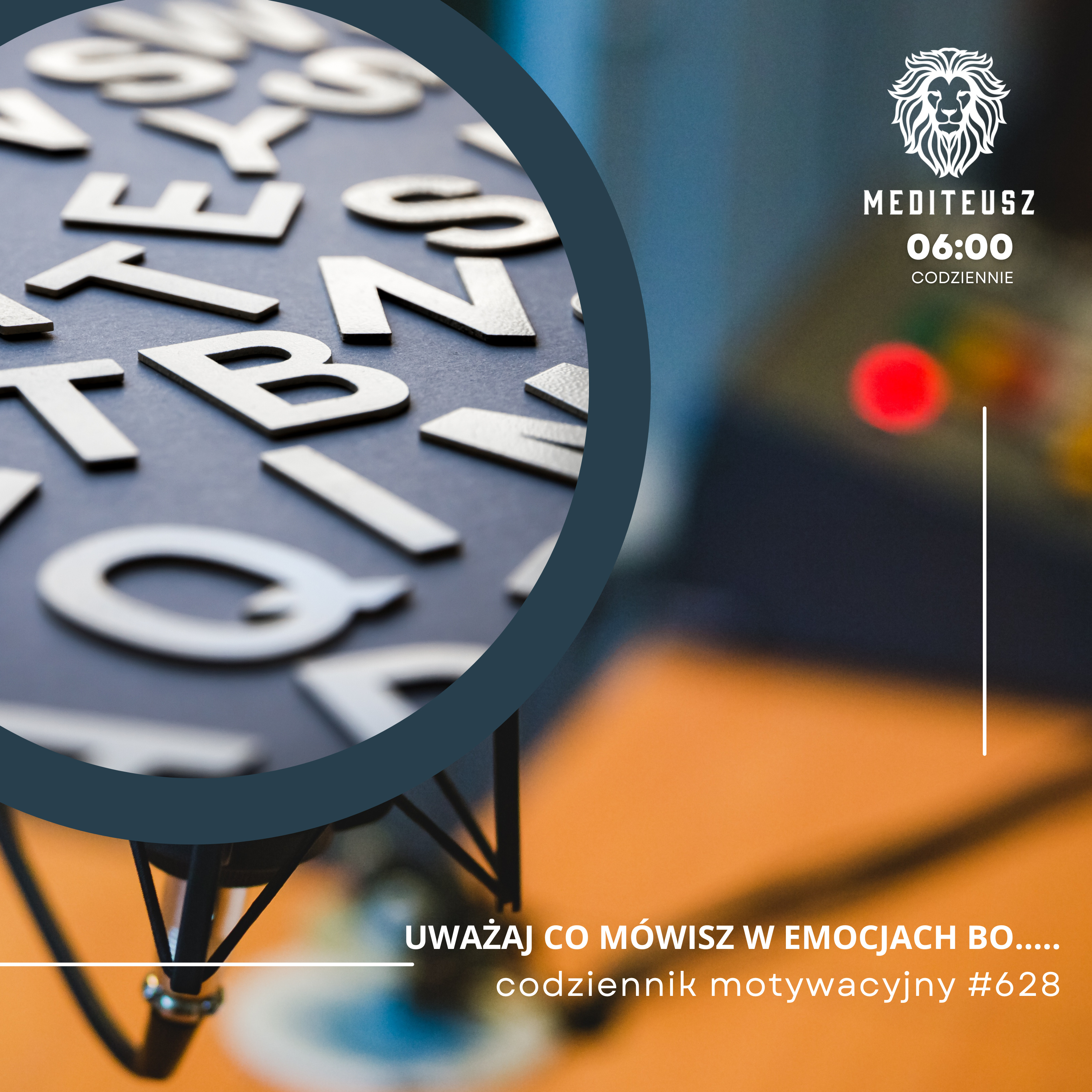 CODZIENNIK MOTYWACYJNY #628 12 XI 2025 UWAŻAJ CO MÓWISZ W EMOCJACH BO..... episode artwork