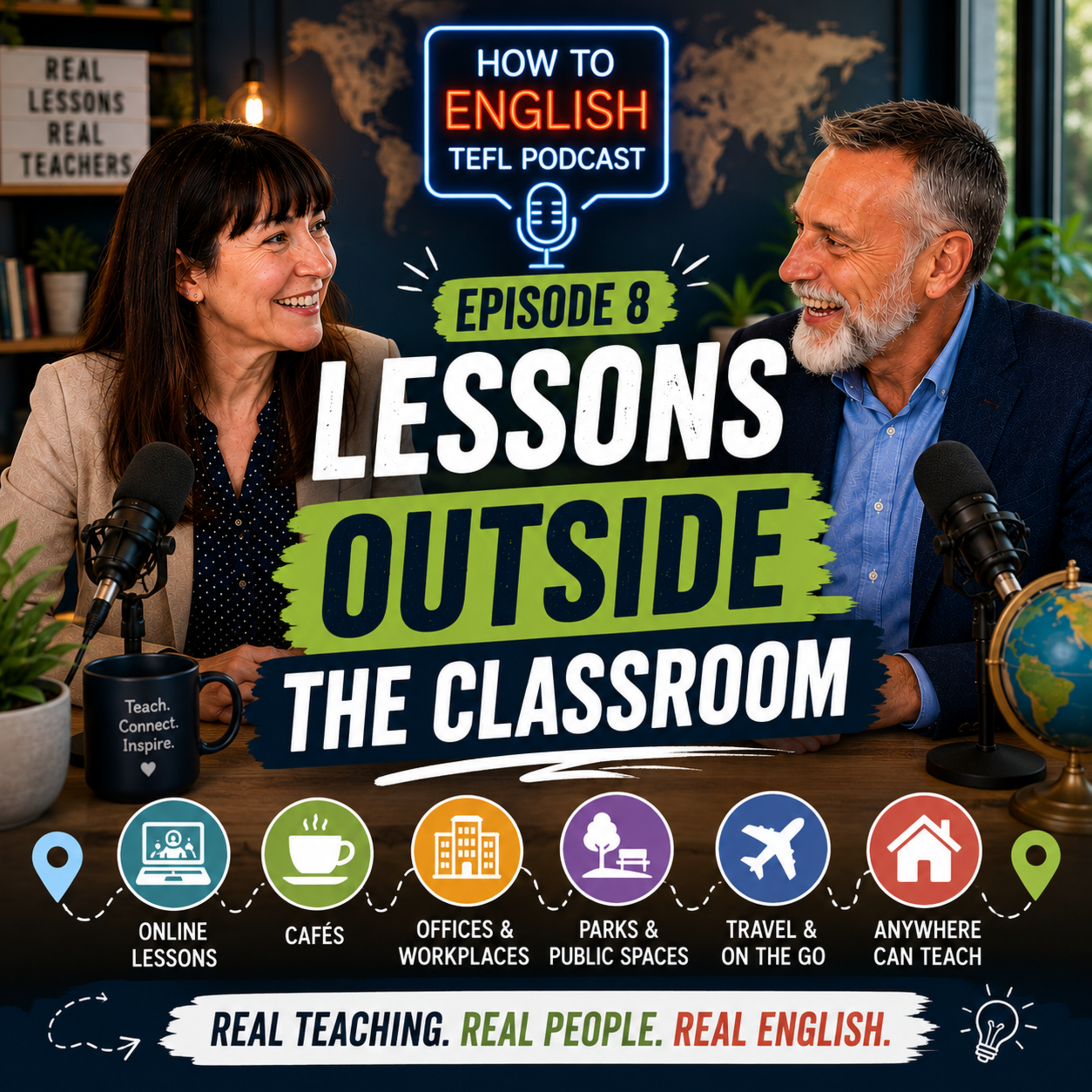 Lessons Outside the Classroom | Real-World English Teaching & Learning Tips |How to English - S01E08 episode artwork