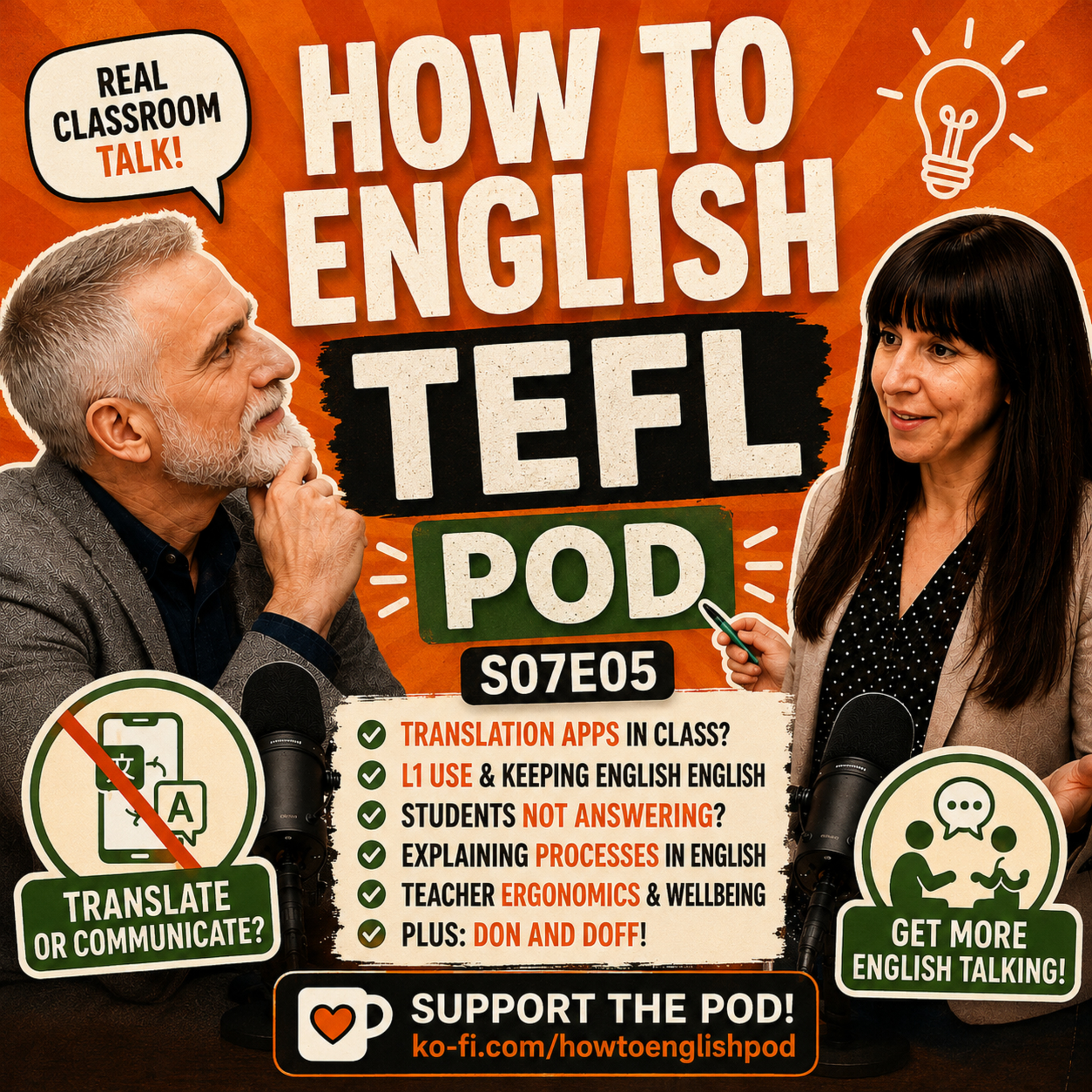 TEFL Teaching Tips: Translation Apps, L1 in Class & Getting Students to Answer Questions - S07E05