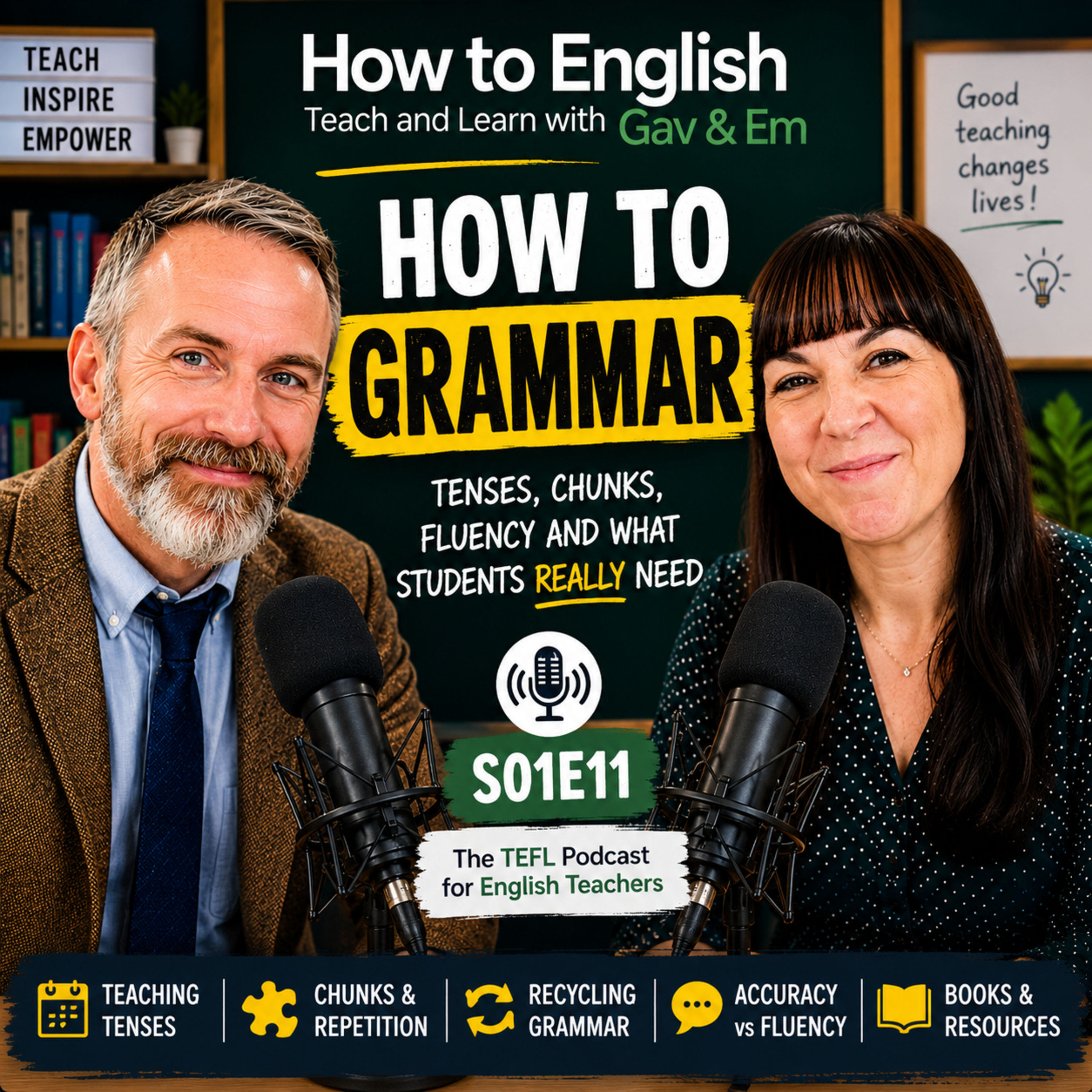 How to Teach Grammar: Tenses, Timelines, Fluency & What Students Really Need - S01E11 episode artwork