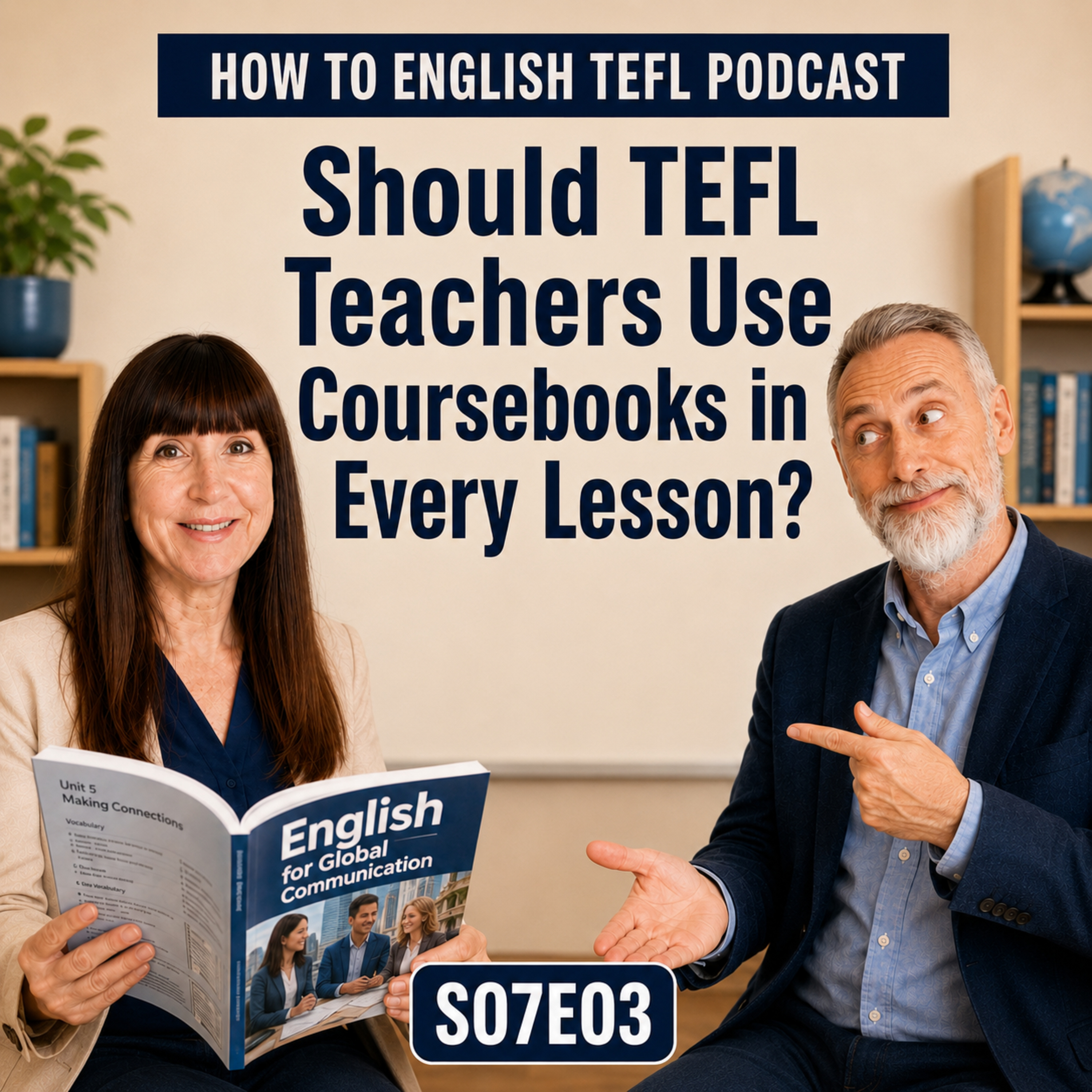 Should TEFL Teachers Use Coursebooks in Every Lesson? – S07E03 episode artwork