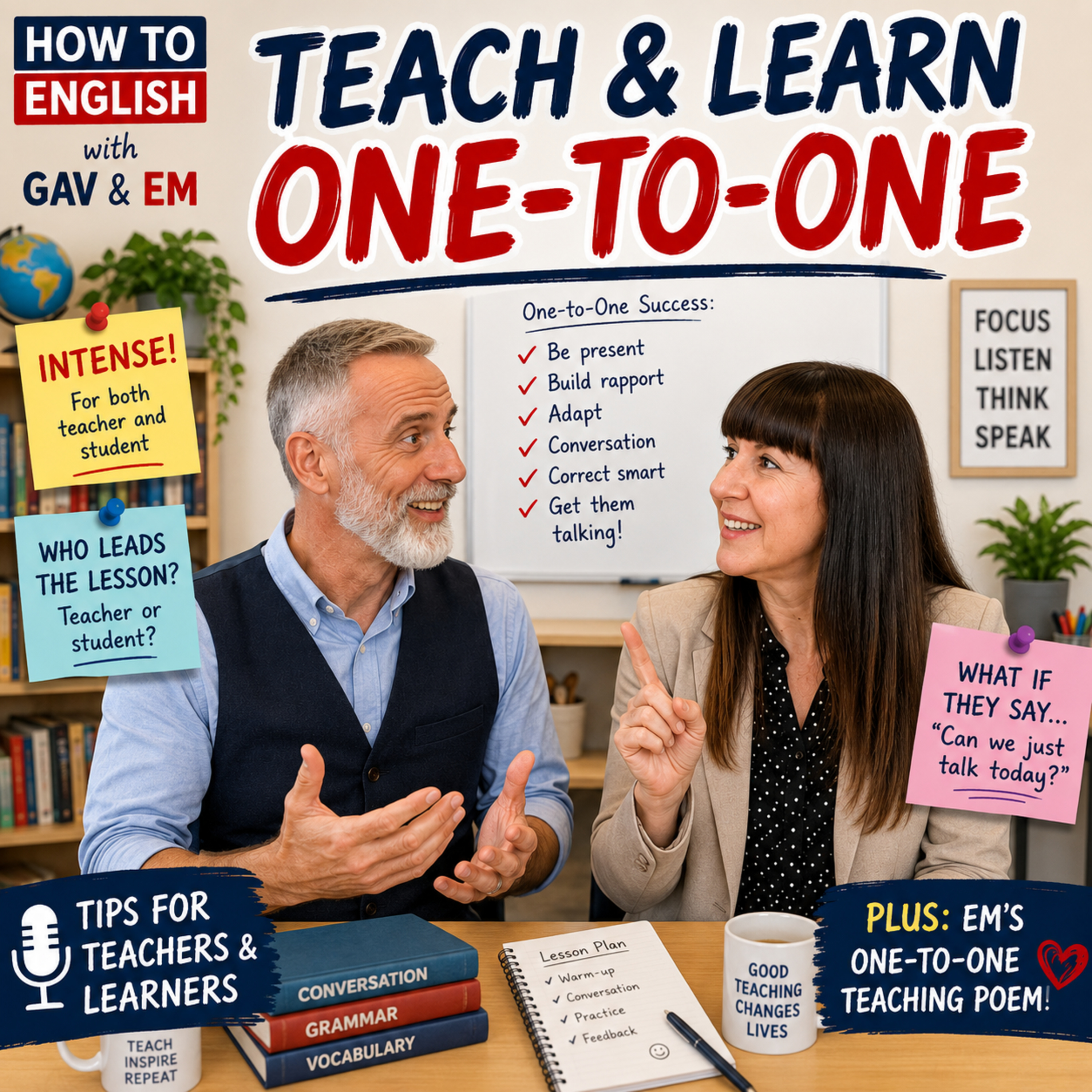 How do you teach English to one-to-one students? And giving private English lessons? - S01E19 episode artwork