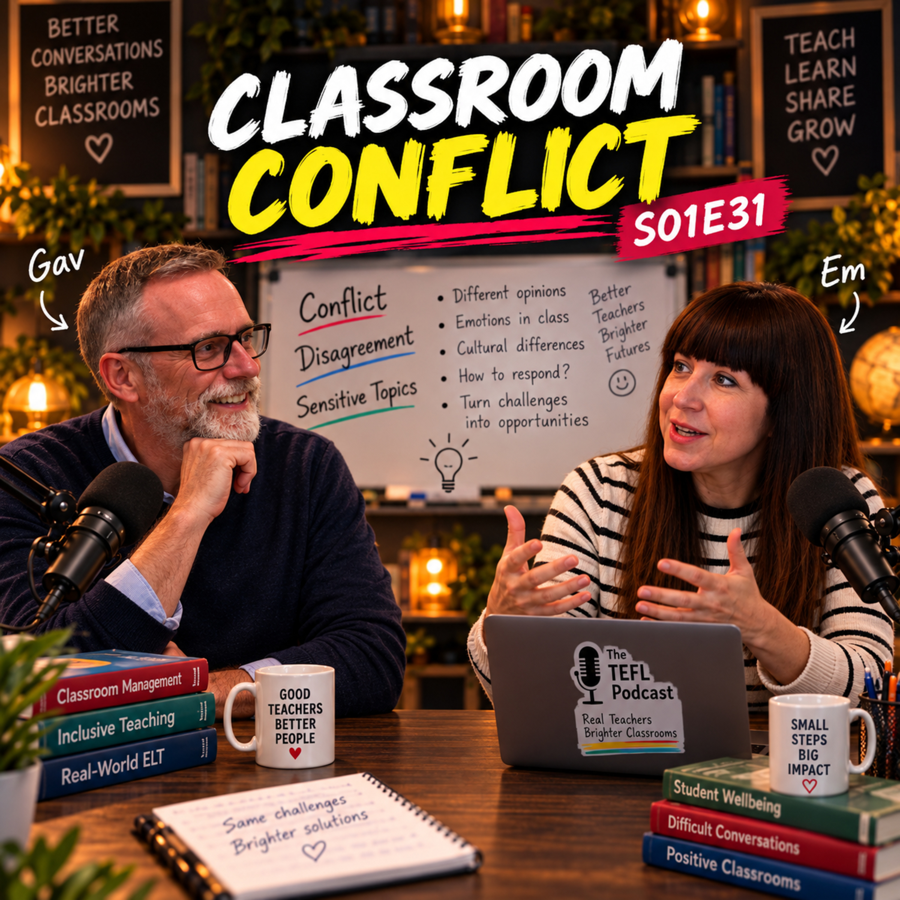 How Can English Teachers Handle Classroom Conflict? Difficult Students, Sensitive Topics & Teacher Confidence – S01E31 episode artwork
