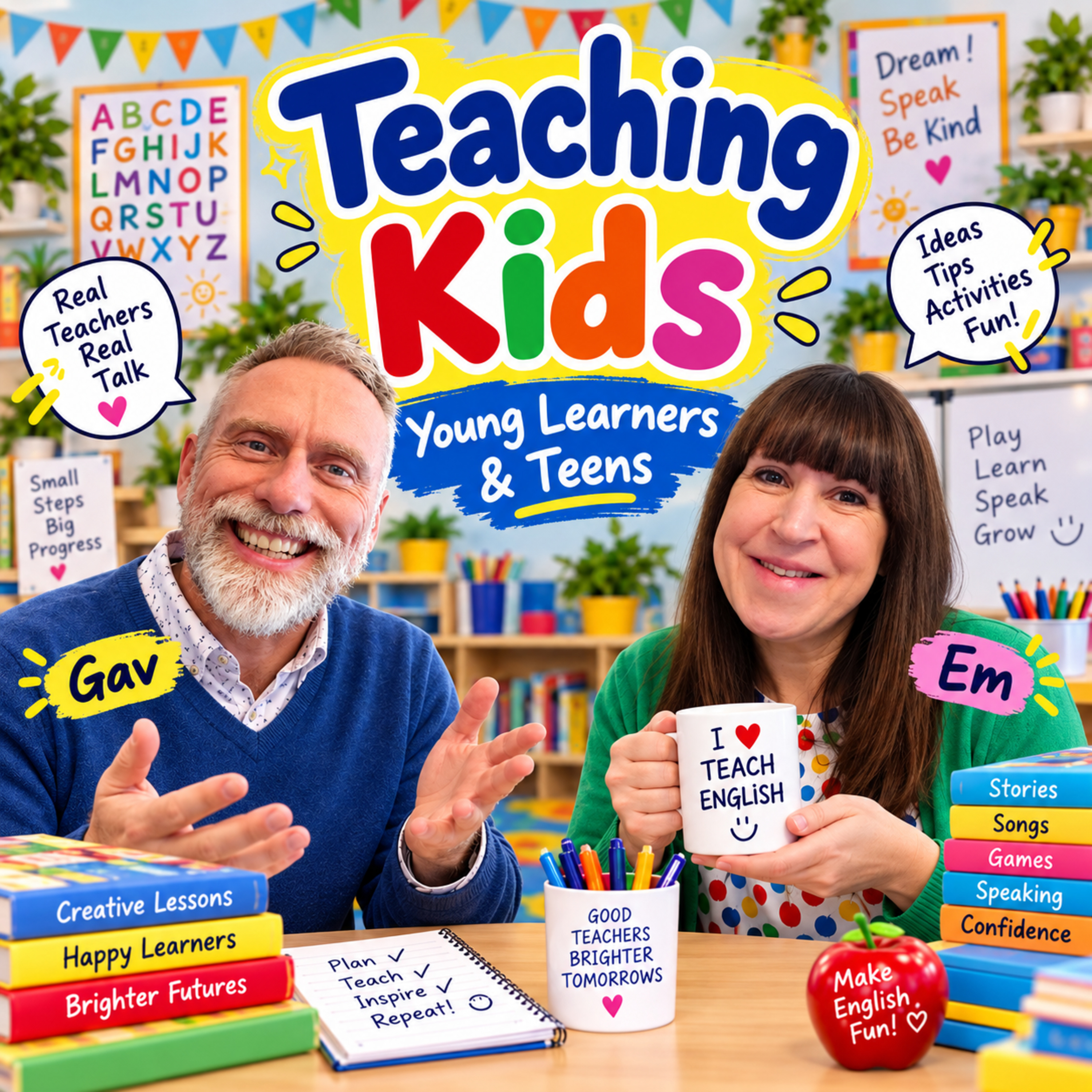 How Do You Teach English to Kids? Practical TEFL Tips for Young Learners & Teens – S01E45 episode artwork