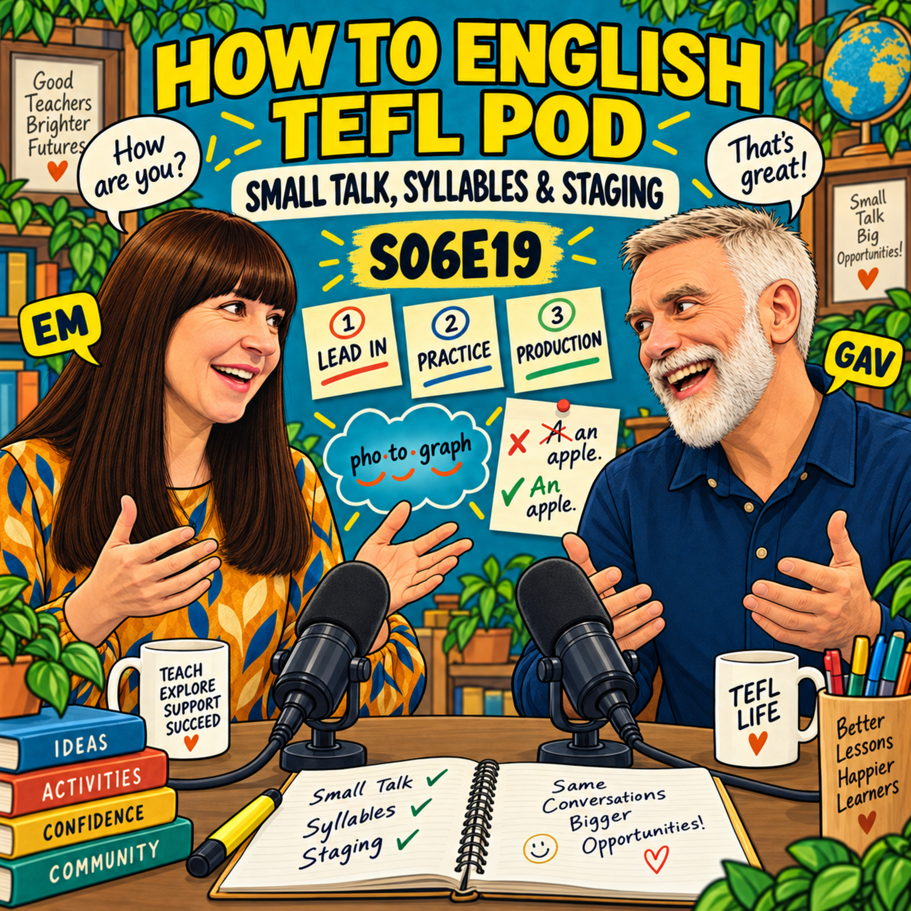 How Can English Teachers Teach Small Talk, Syllables & Lesson Staging? TEFL A-Z S – S06E19 episode artwork