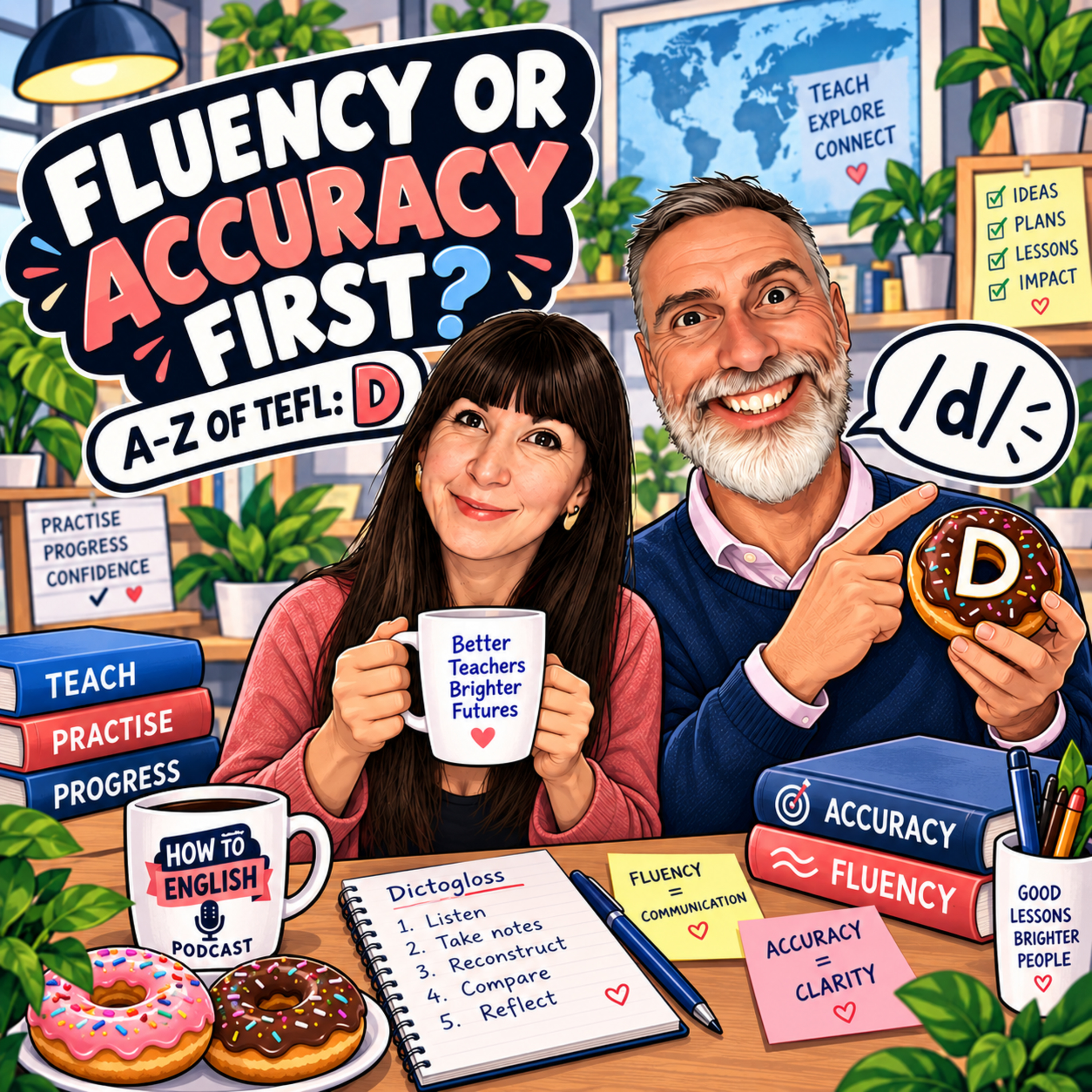 Should English Learners Focus on Fluency or Accuracy First? TEFL A-Z D – S06E04 episode artwork