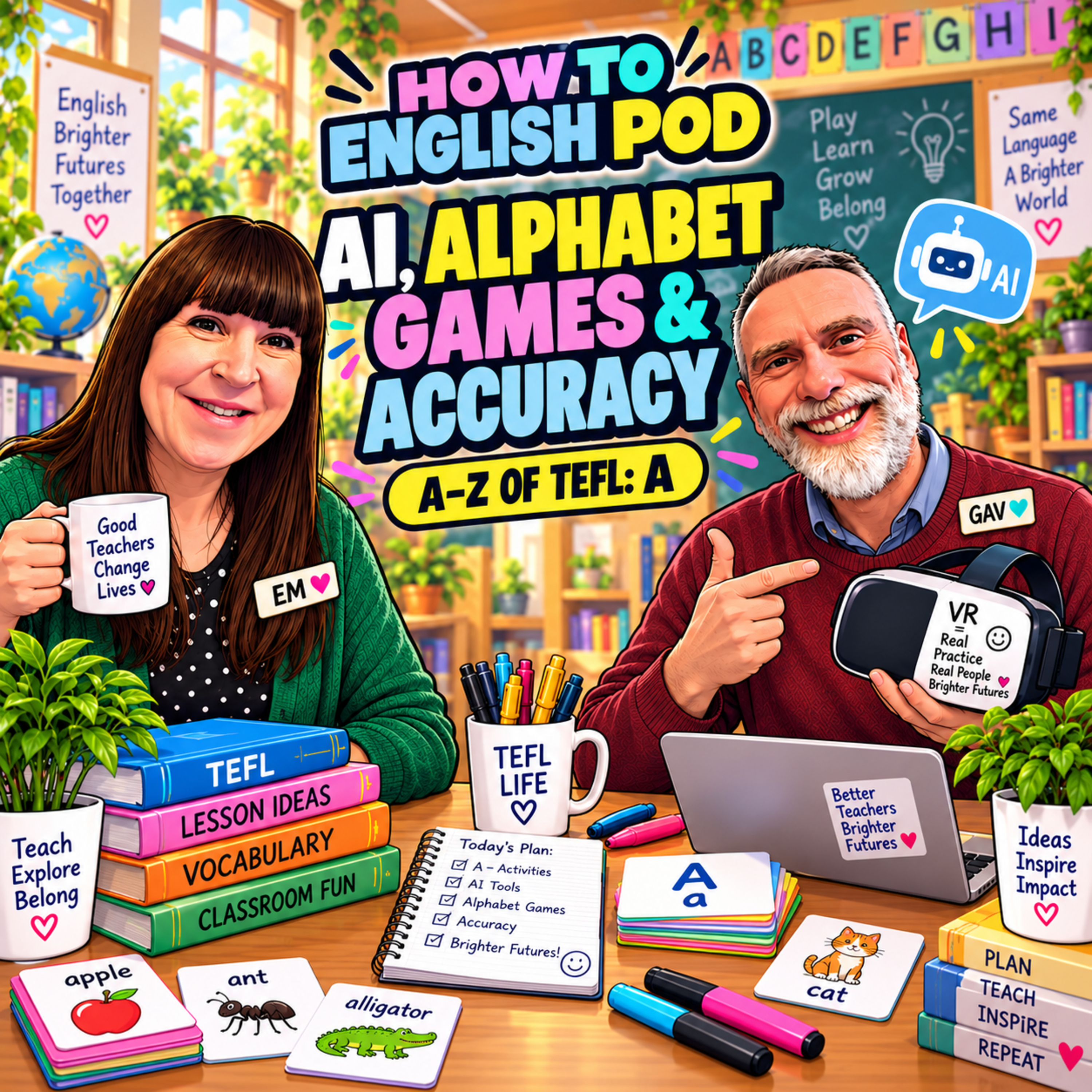 How Can AI, Alphabet Games and Accuracy Improve English Lessons? TEFL A-Z A – S06E01 episode artwork