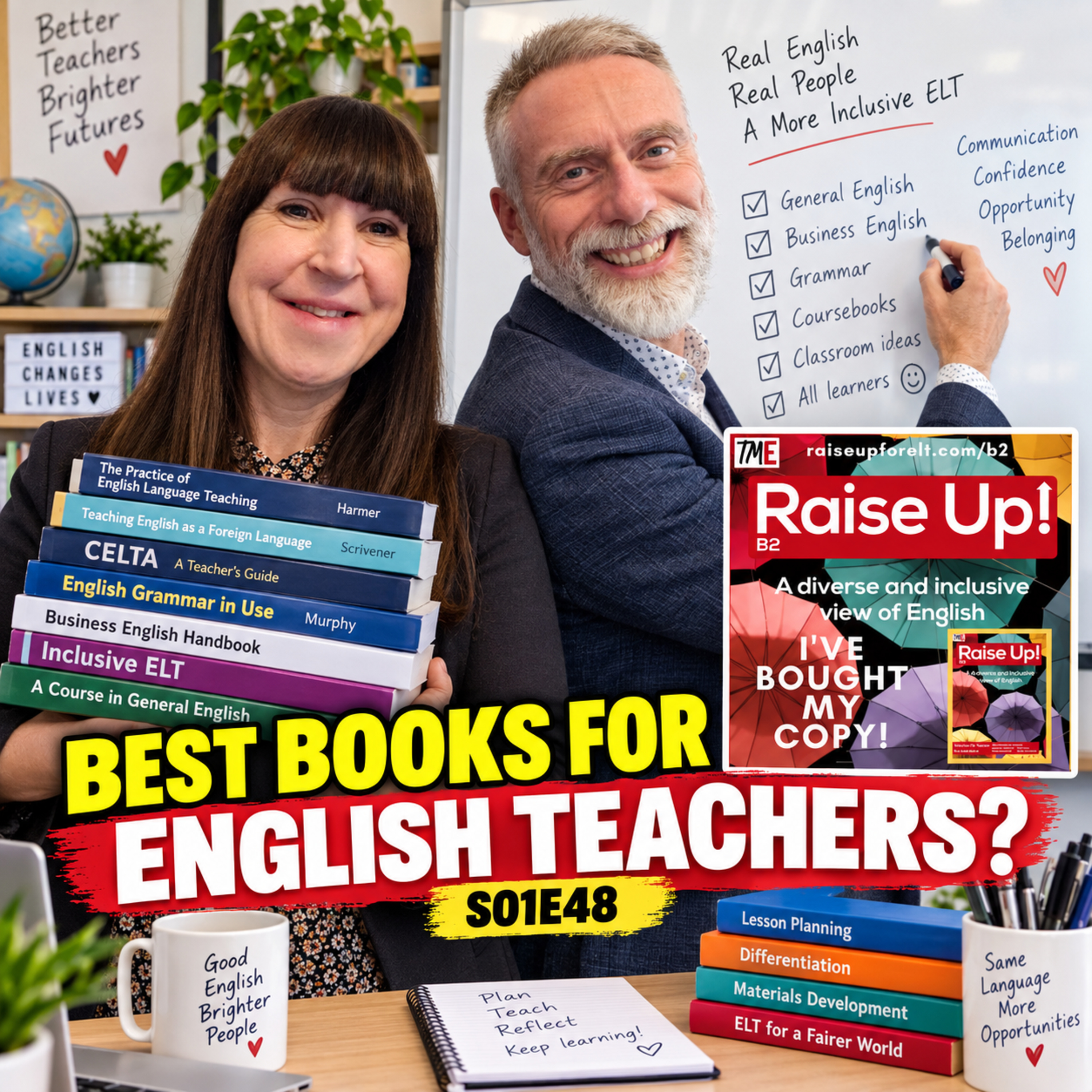 Which English Teaching Books Are Worth Using? Coursebook Reviews with Raise Up! – S01E48 episode artwork