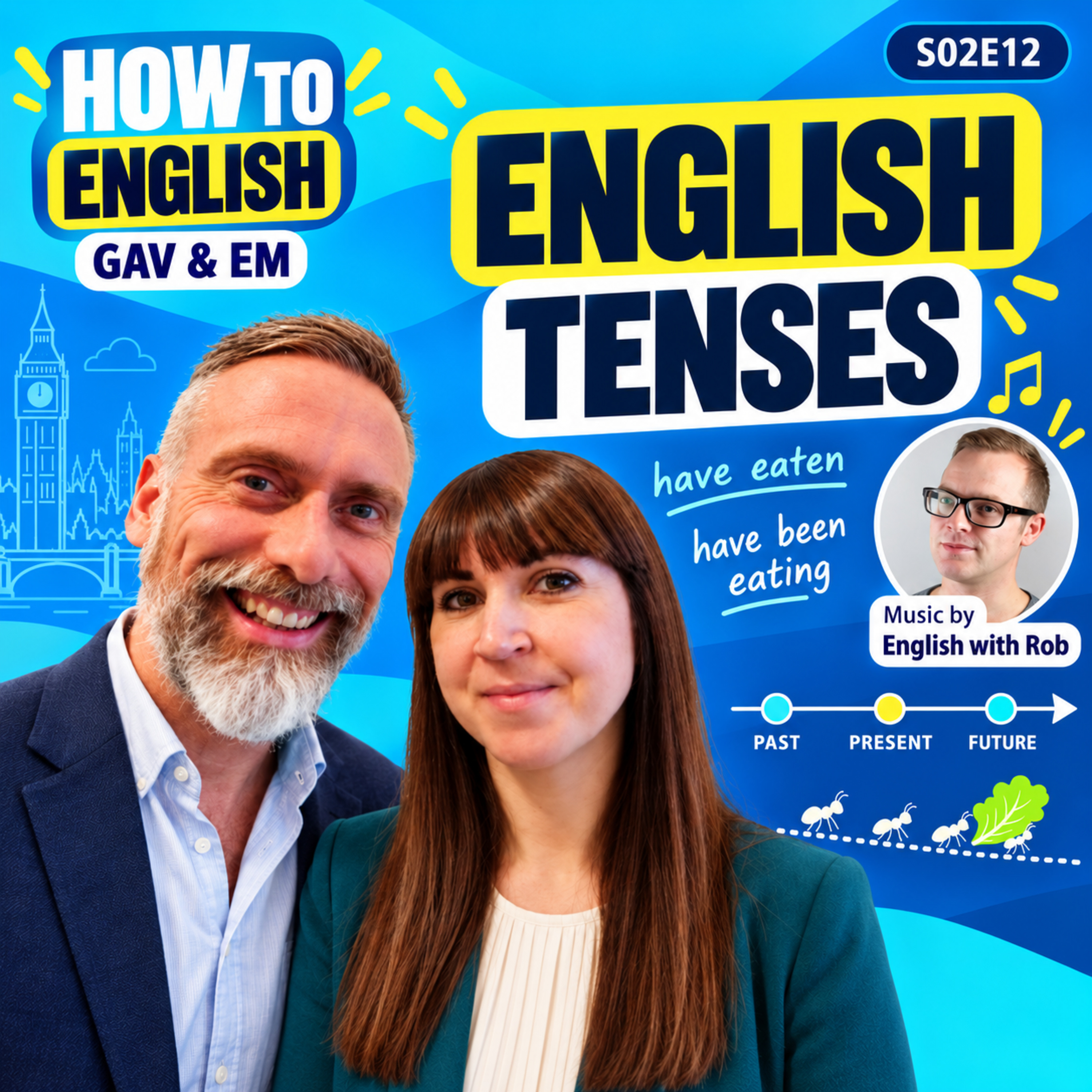 How Can You Teach English Tenses Without Confusing Students? English with Rob – S02E12 episode artwork