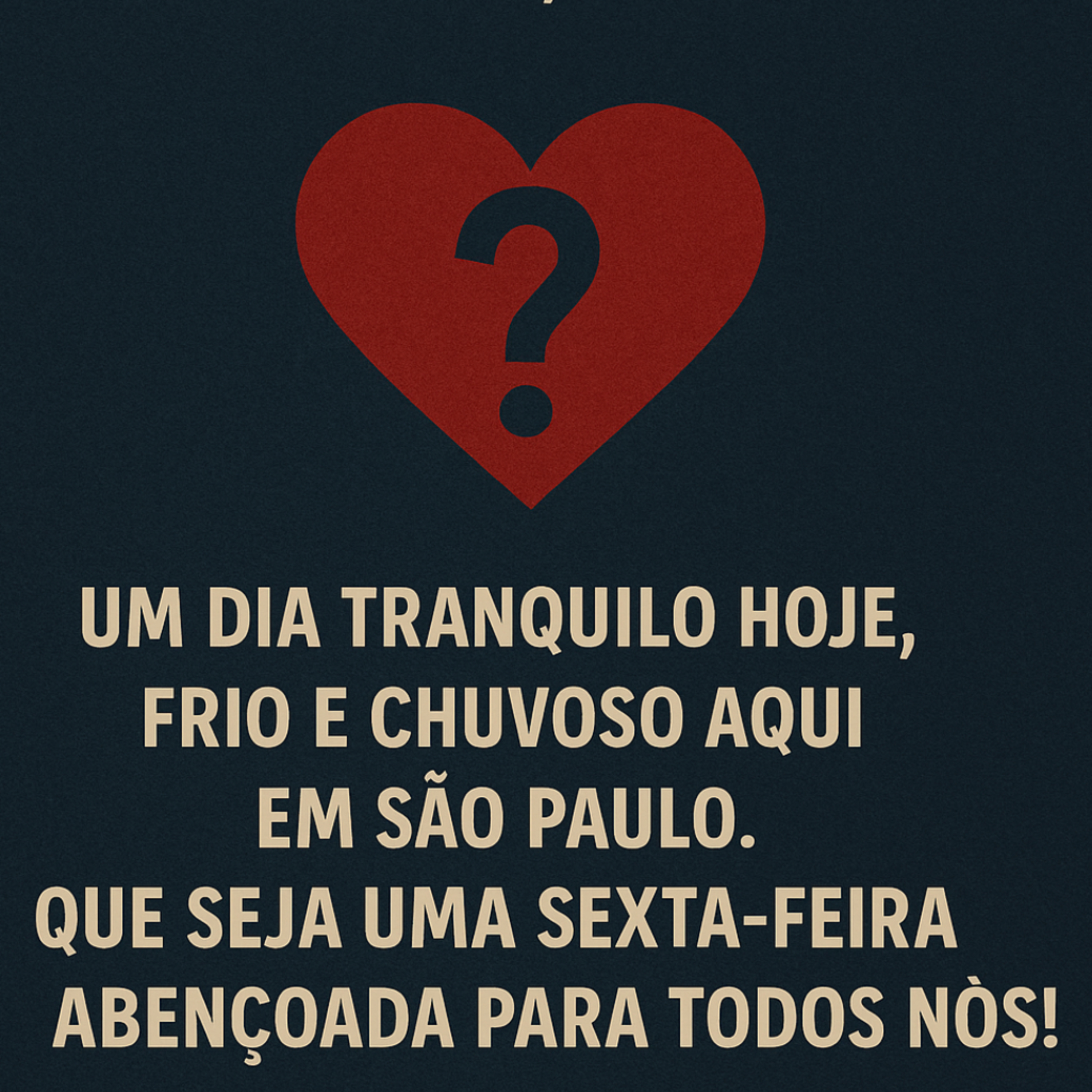 ☔❄️ Sexta chuvosa, coração aquecido! ✨ Um episódio para aquecer a alma! ❤️‍🔥 - 25 de abril de 2025. episode artwork