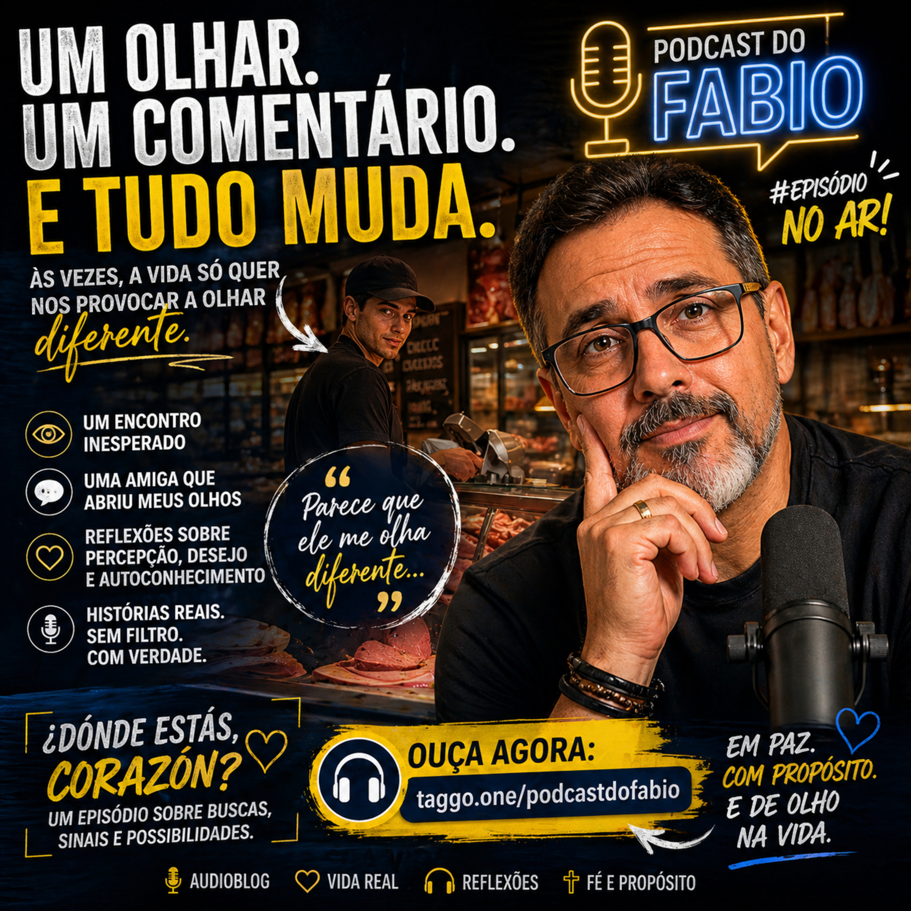 25 de Abril de 2026 - ¿DÓNDE ESTÁS, CORAZÓN? – O DIA EM QUE UM OLHAR ME FEZ PARAR PRA PENSAR!  episode artwork