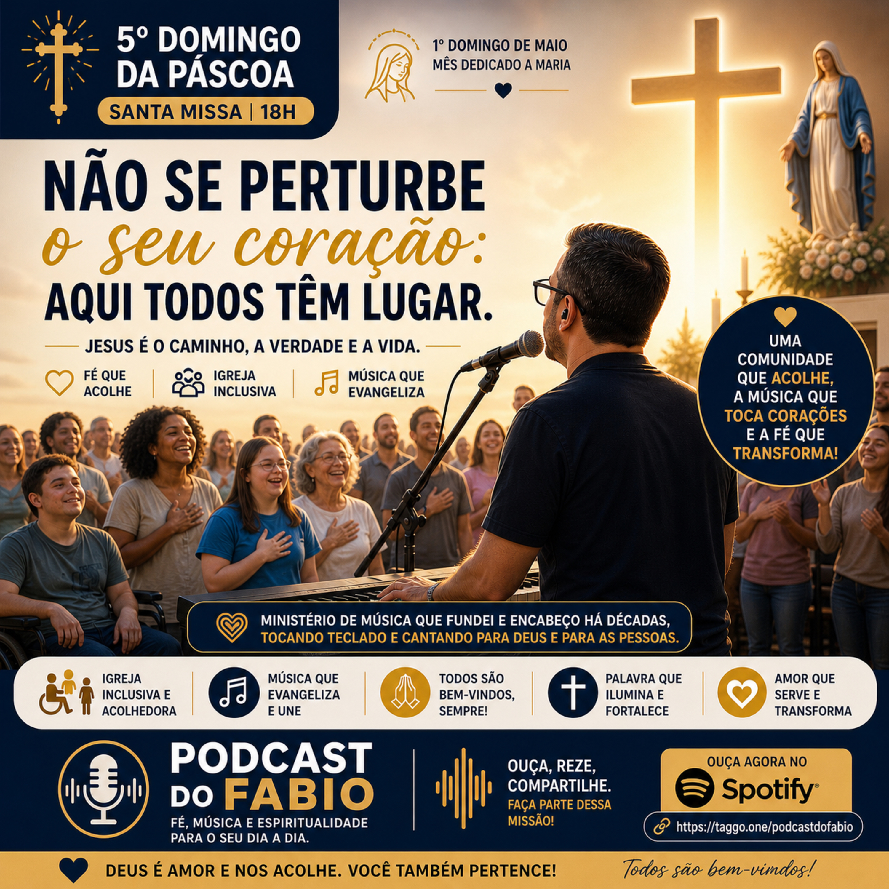 03 de maio de 2026 - Não se perturbe o seu coração: aqui todos têm lugar - 18h  episode artwork