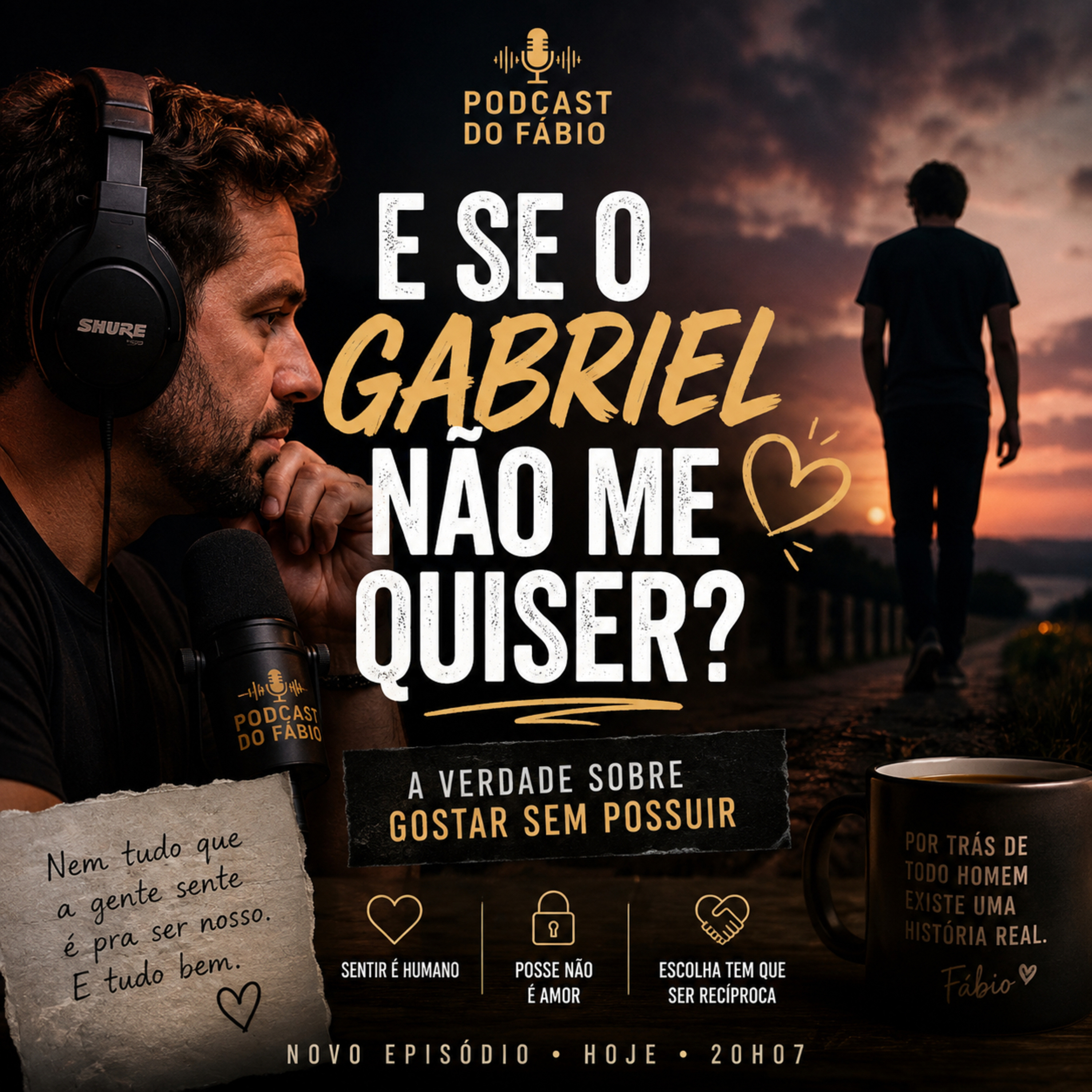 18 de Agosto de 2026 - E Se o Gabriel Não Me Quiser? A Verdade Sobre Gostar Sem Possuir.