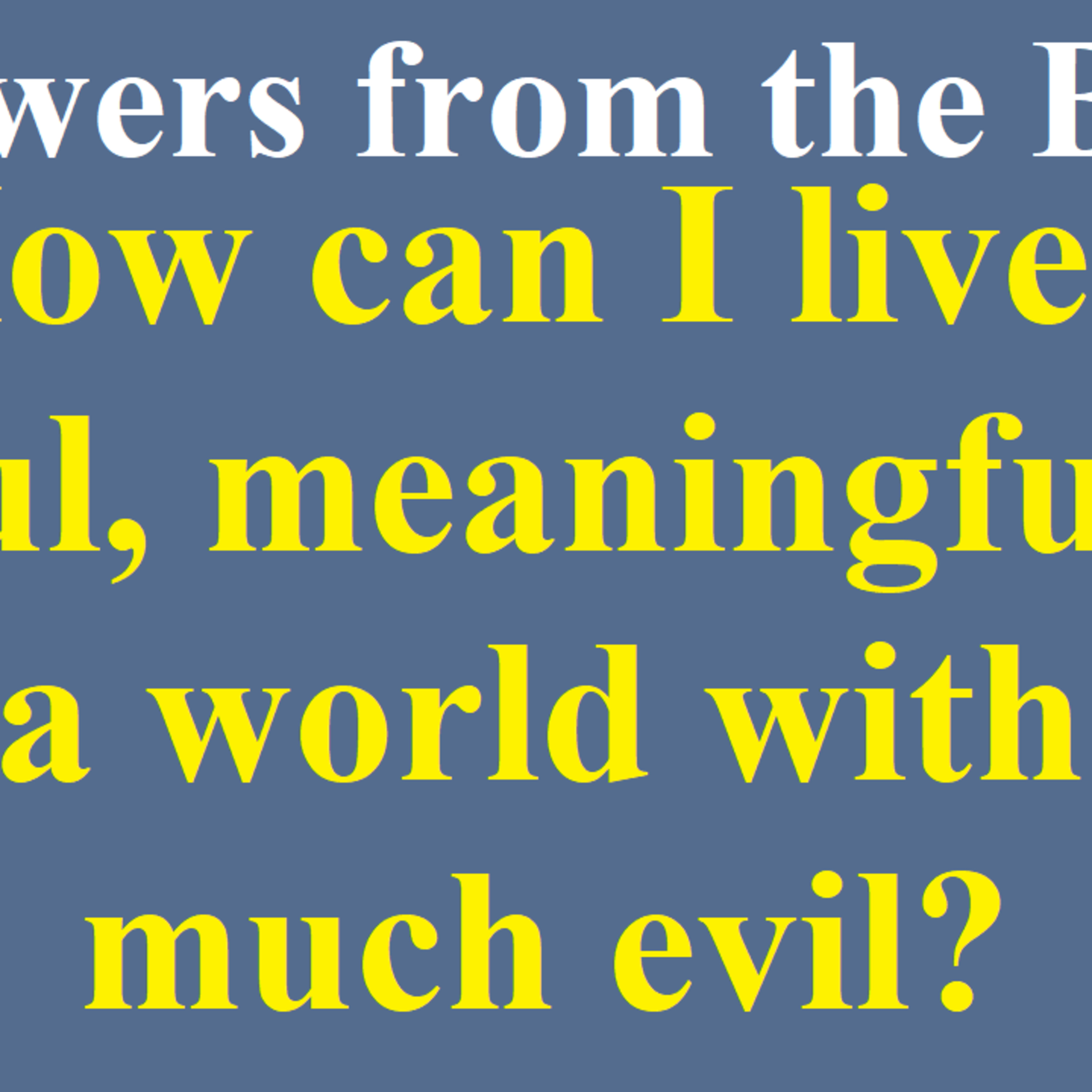 Finding God\'s Wisdom