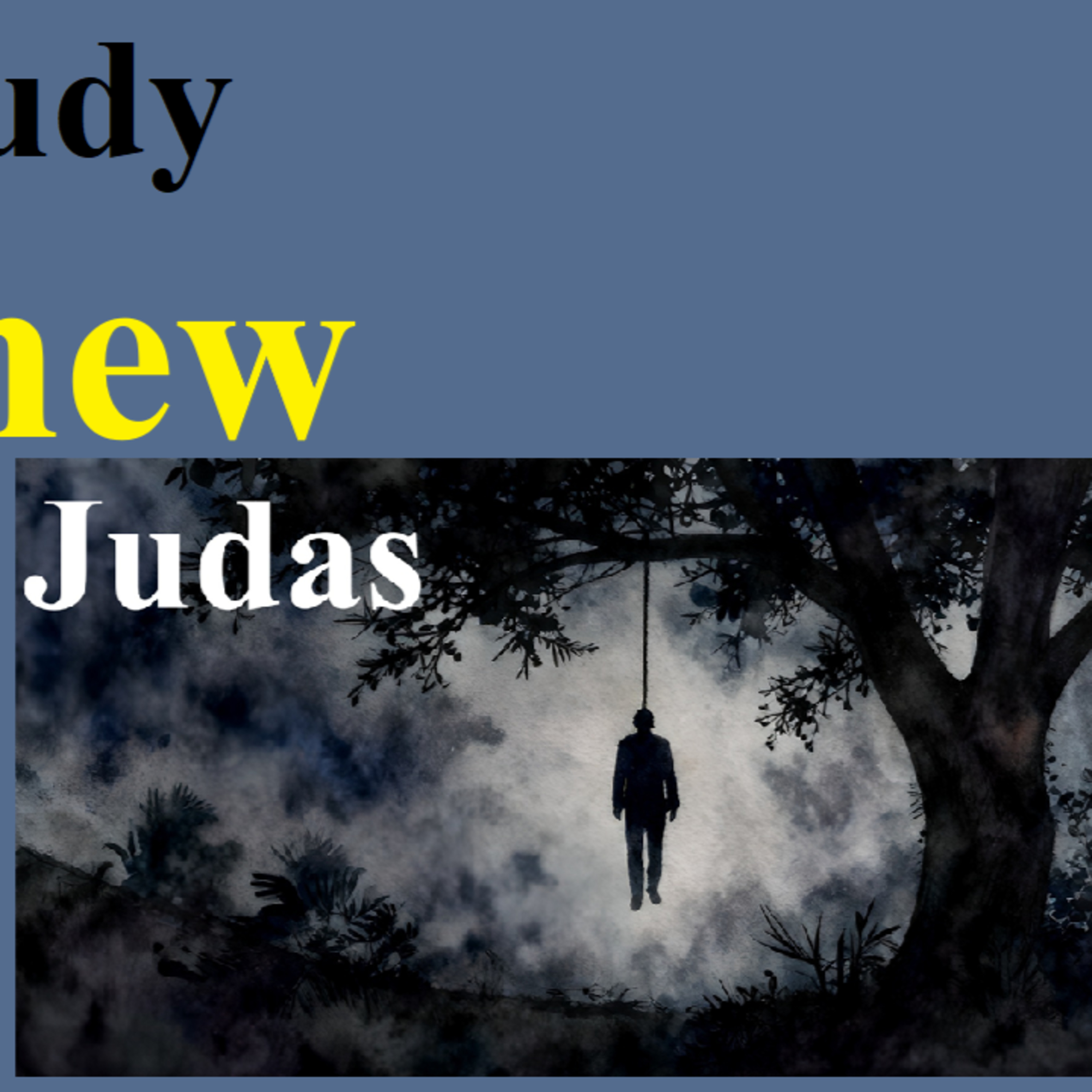 Matthew 27:1-10 - Judas episode artwork