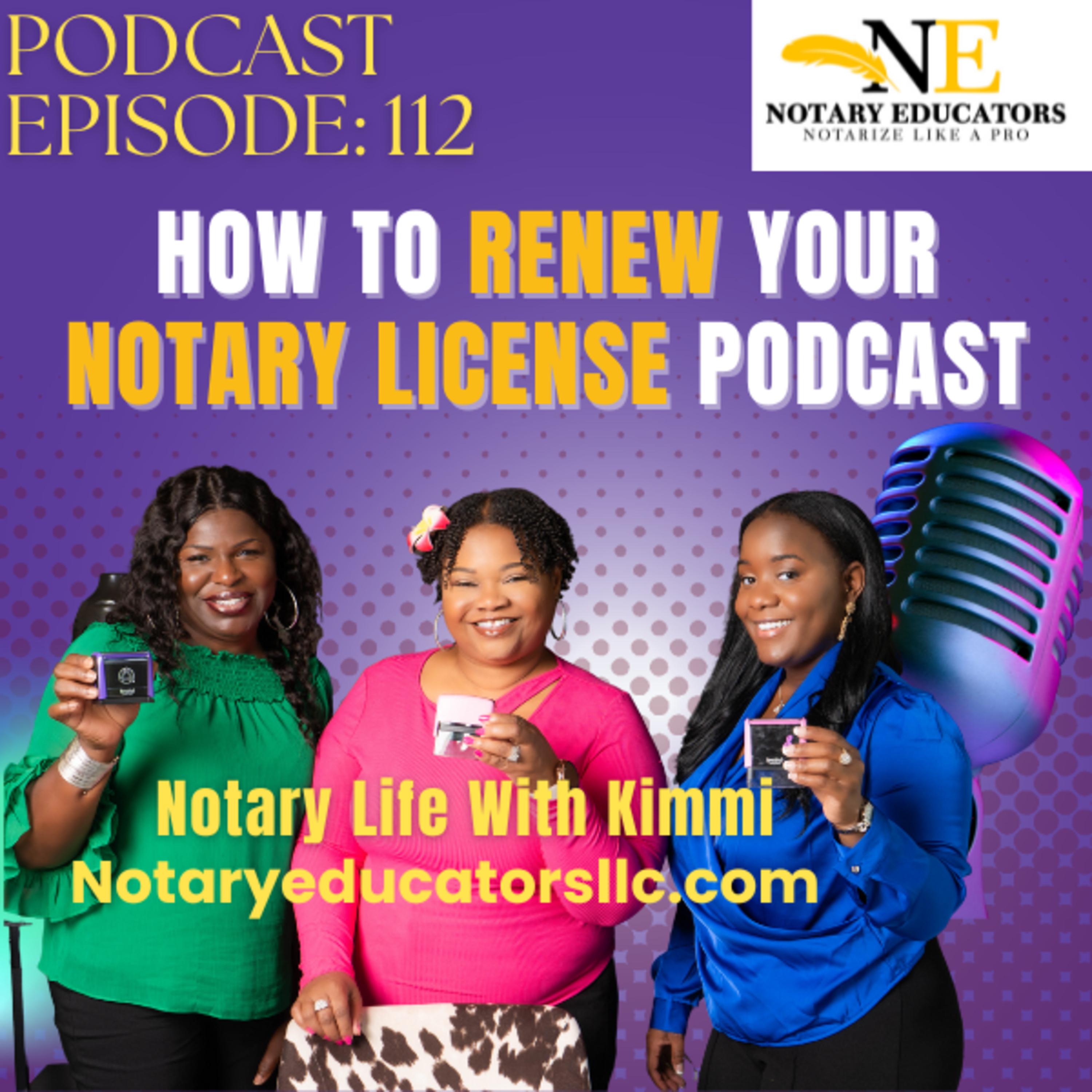 cover of episode #112 - How to Renew Notary License Podcast